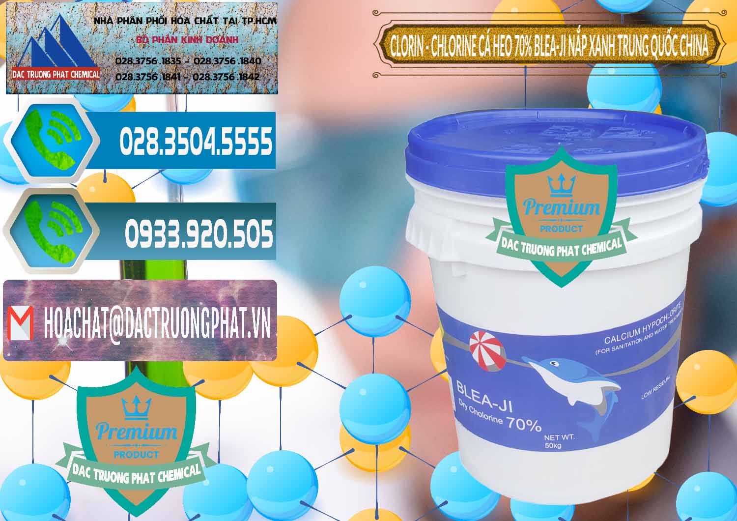 Công ty chuyên cung cấp và bán Clorin - Chlorine Cá Heo 70% Cá Heo Blea-Ji Thùng Tròn Nắp Xanh Trung Quốc China - 0208 - Cty chuyên bán ( cung cấp ) hóa chất tại TP.HCM - congtyhoachat.net