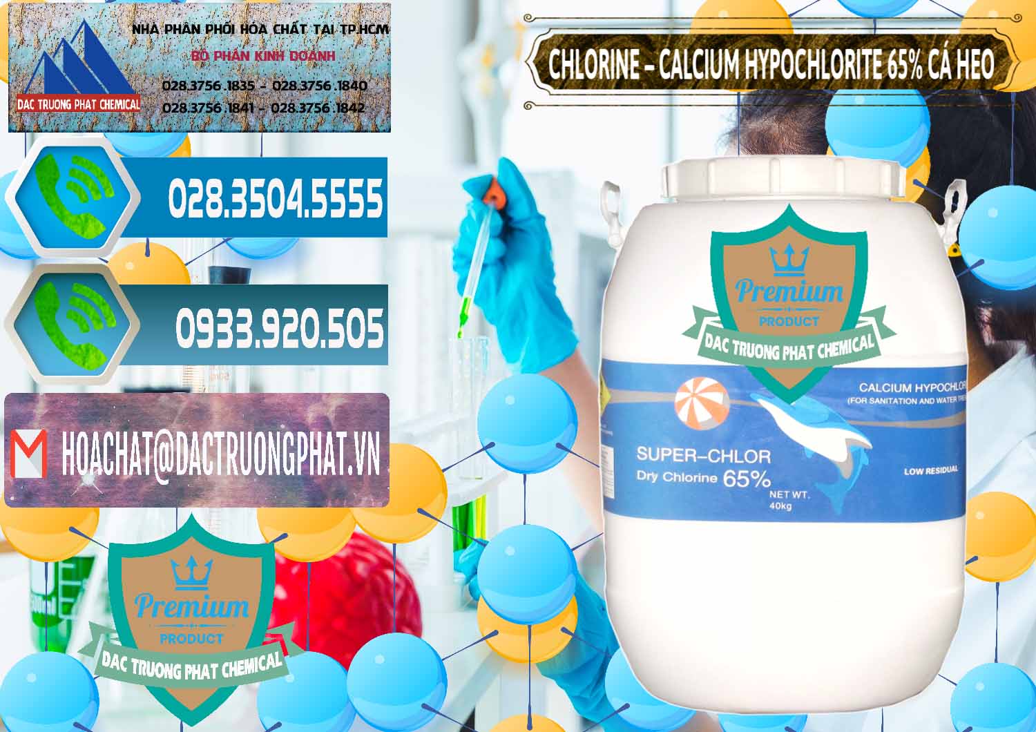 Nhập khẩu & bán Clorin - Chlorine Cá Heo 65% Trung Quốc China - 0053 - Chuyên nhập khẩu & phân phối hóa chất tại TP.HCM - congtyhoachat.net