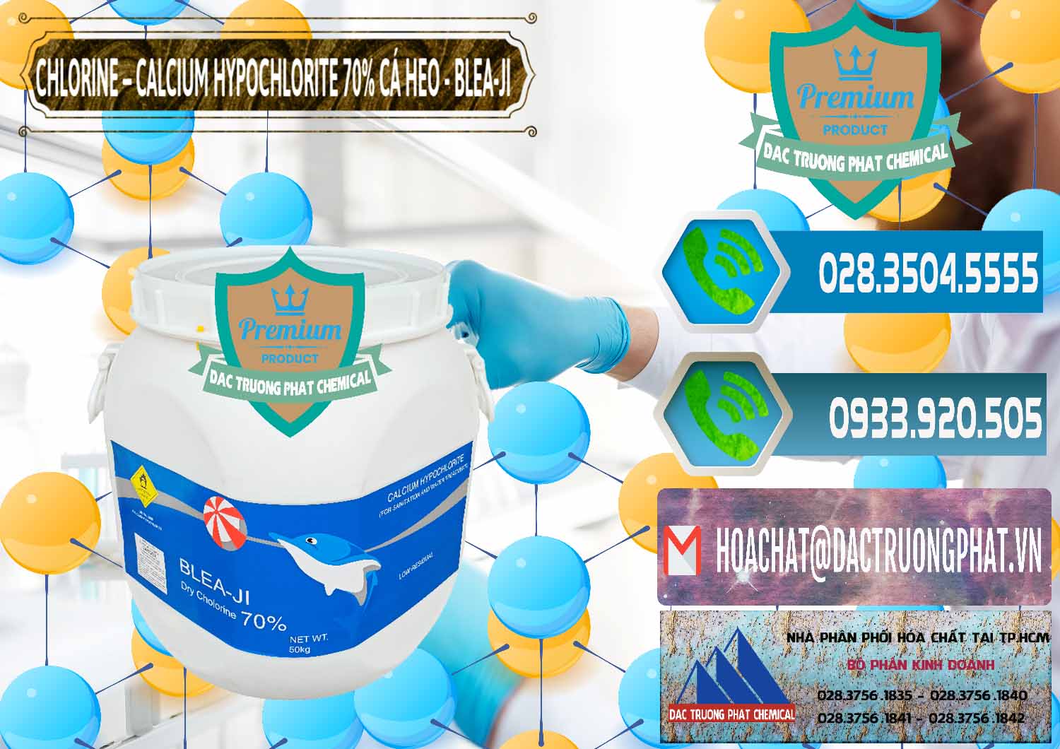 Đơn vị chuyên cung cấp và bán Clorin - Chlorine Cá Heo 70% Blea-Ji Trung Quốc China - 0056 - Phân phối hóa chất tại TP.HCM - congtyhoachat.net