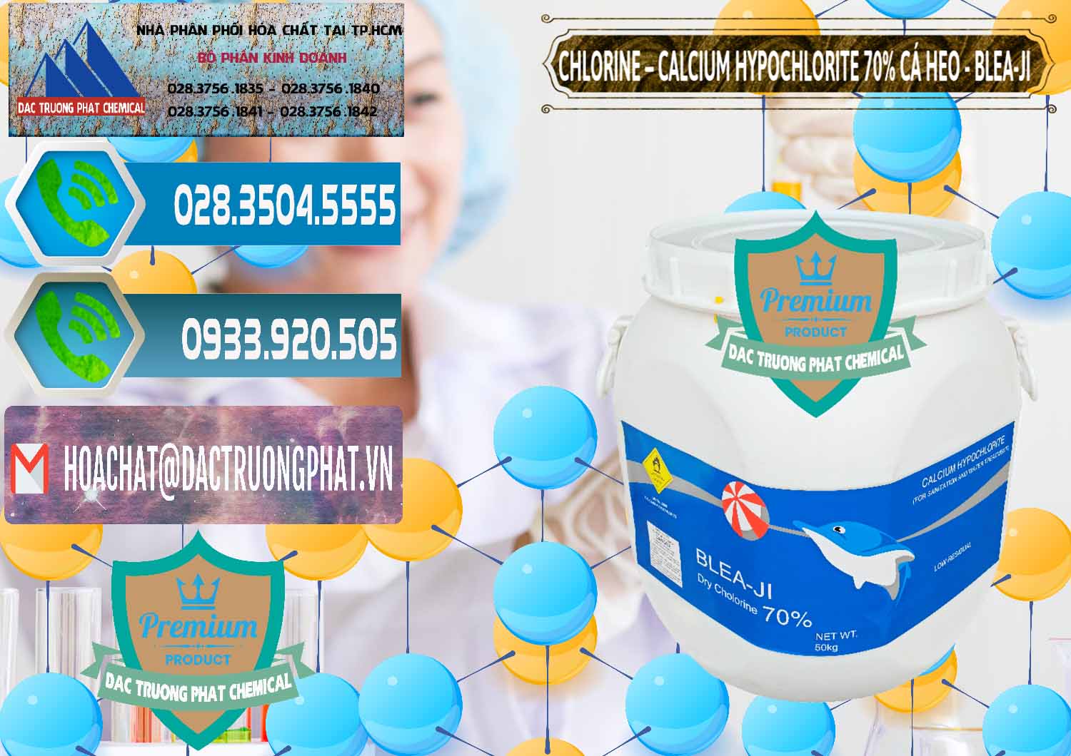 Kinh doanh và bán Clorin - Chlorine Cá Heo 70% Blea-Ji Trung Quốc China - 0056 - Nơi cung cấp _ phân phối hóa chất tại TP.HCM - congtyhoachat.net