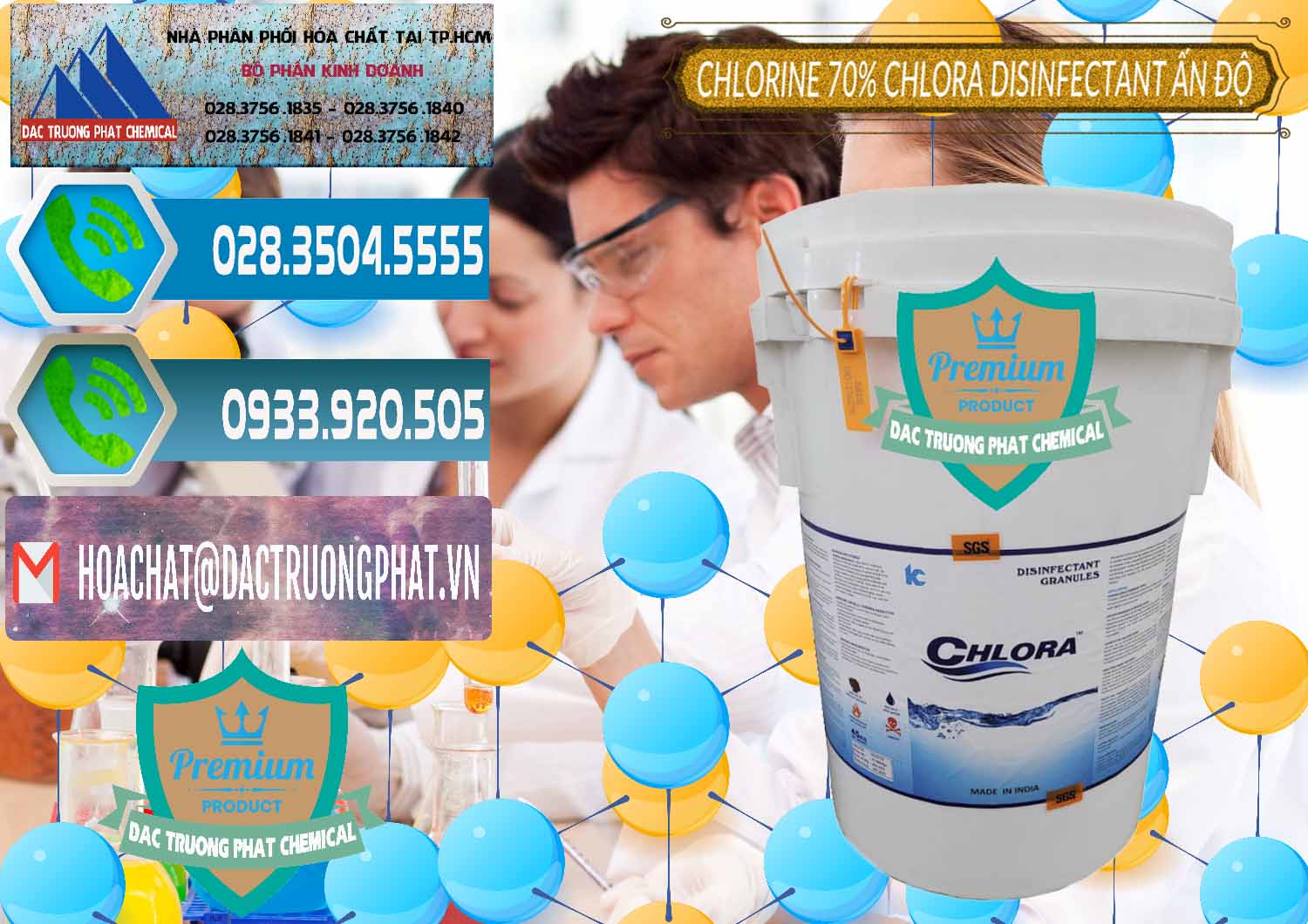 Cty bán ( cung cấp ) Chlorine – Clorin 70% Chlora Disinfectant Ấn Độ India - 0213 - Đơn vị phân phối ( cung cấp ) hóa chất tại TP.HCM - congtyhoachat.net