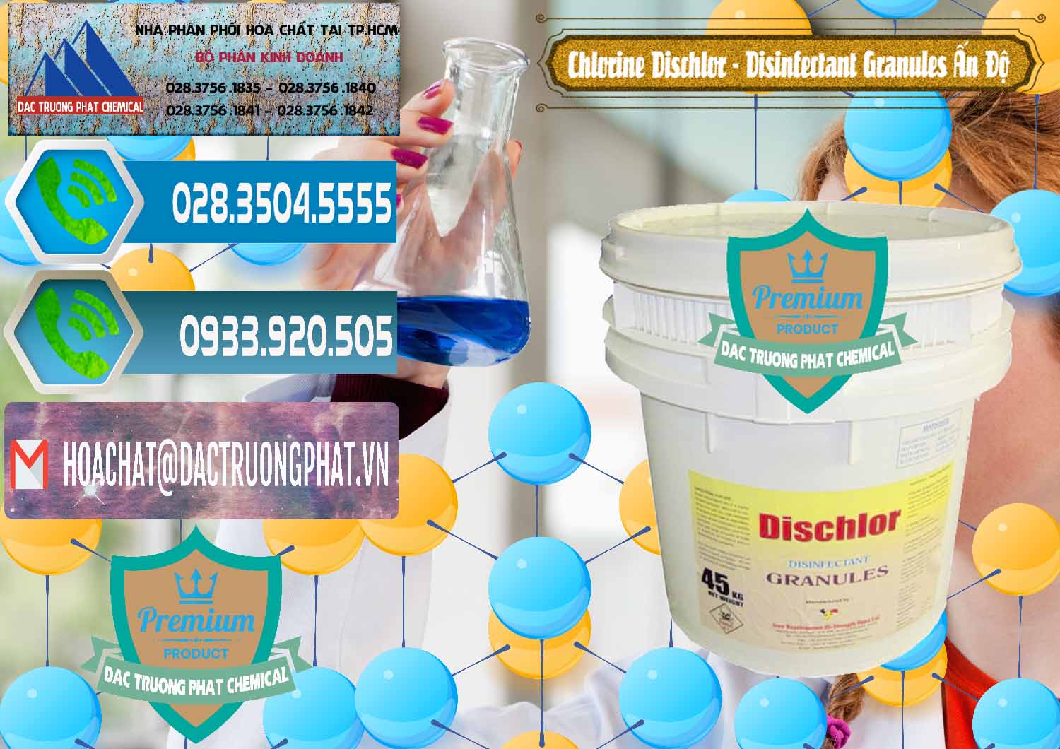 Công ty bán - phân phối Chlorine – Clorin 70% Dischlor - Disinfectant Granules Ấn Độ India - 0248 - Công ty chuyên cung ứng và phân phối hóa chất tại TP.HCM - congtyhoachat.net