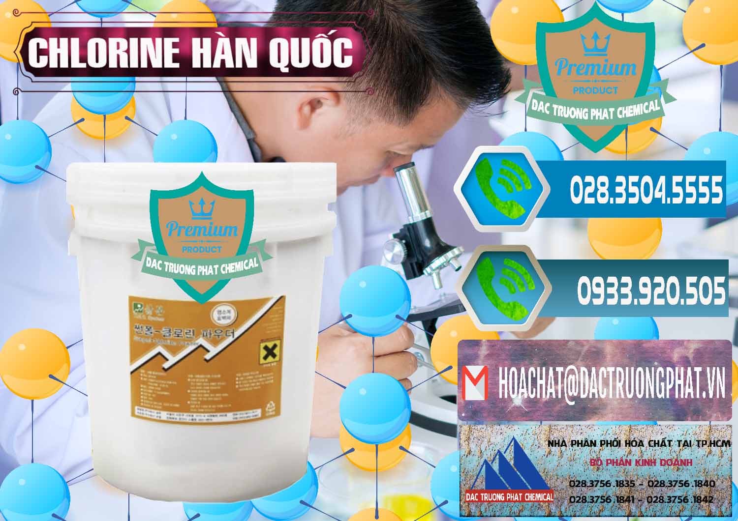 Nơi chuyên bán - cung cấp Chlorine – Clorin 70% Hàn Quốc Korea - 0345 - Nơi chuyên bán và phân phối hóa chất tại TP.HCM - congtyhoachat.net