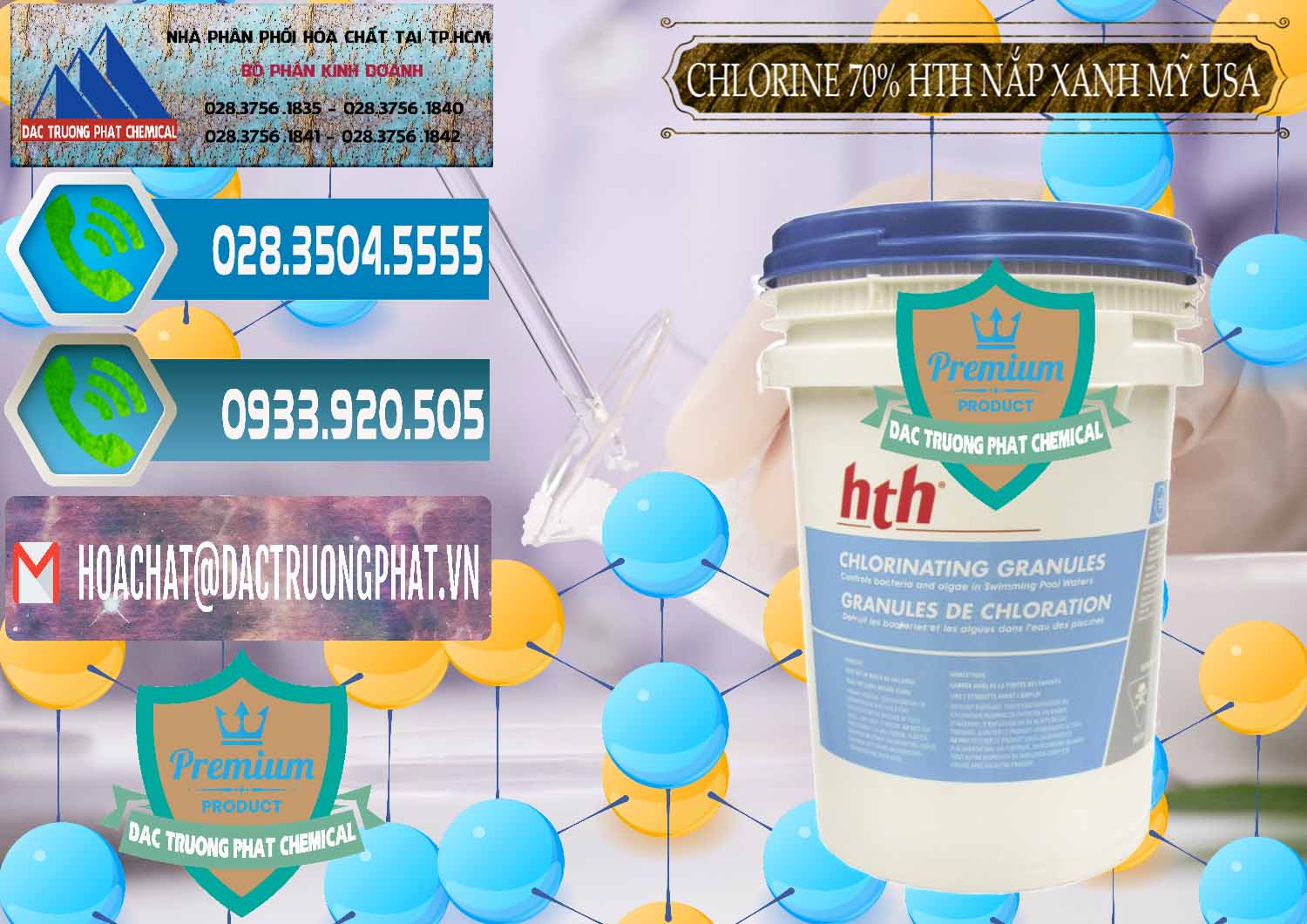 Cty chuyên kinh doanh _ bán Clorin – Chlorine 70% HTH Nắp Xanh Mỹ Usa - 0245 - Phân phối và cung cấp hóa chất tại TP.HCM - congtyhoachat.net