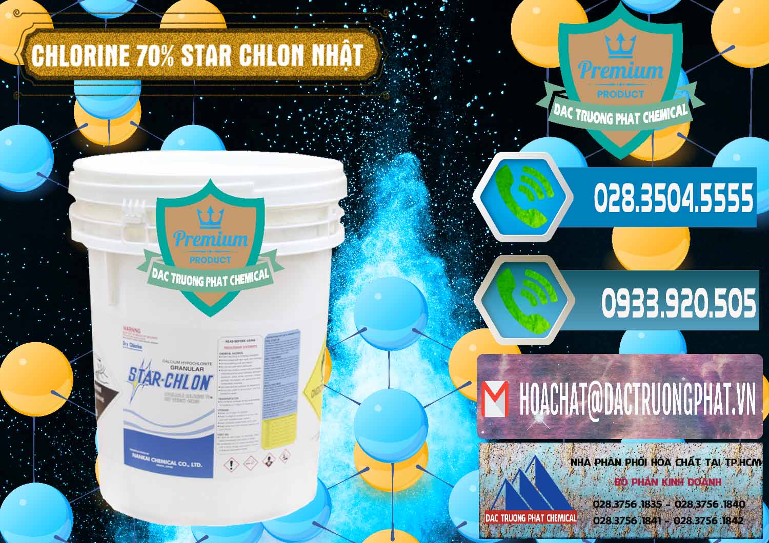 Công ty chuyên phân phối & bán Clorin – Chlorine 70% Star Chlon Nhật Bản Japan - 0243 - Nơi phân phối & cung ứng hóa chất tại TP.HCM - congtyhoachat.net