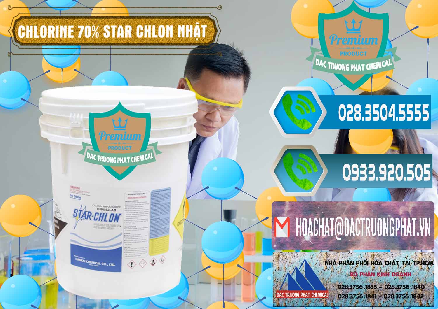 Nơi nhập khẩu & bán Clorin – Chlorine 70% Star Chlon Nhật Bản Japan - 0243 - Cty phân phối _ cung ứng hóa chất tại TP.HCM - congtyhoachat.net