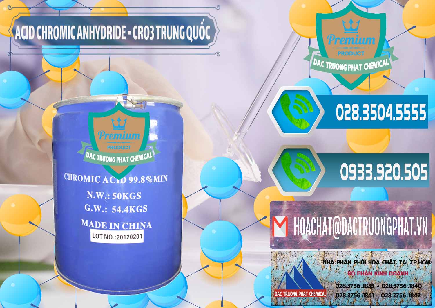 Cty chuyên cung cấp ( bán ) Acid Chromic Anhydride - Cromic CRO3 Trung Quốc China - 0007 - Công ty cung cấp - phân phối hóa chất tại TP.HCM - congtyhoachat.net