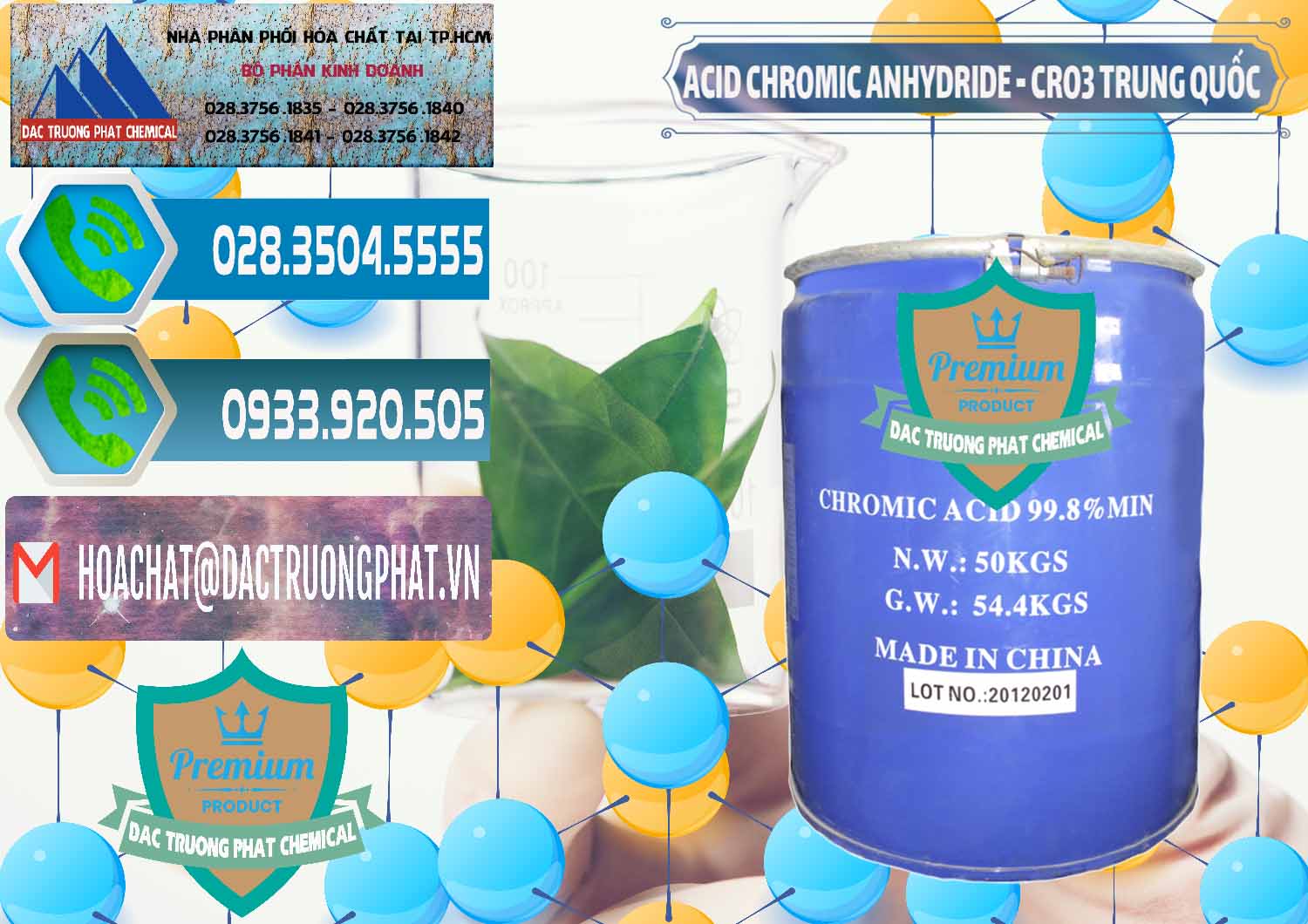Cty phân phối & bán Acid Chromic Anhydride - Cromic CRO3 Trung Quốc China - 0007 - Nơi chuyên cung cấp _ nhập khẩu hóa chất tại TP.HCM - congtyhoachat.net