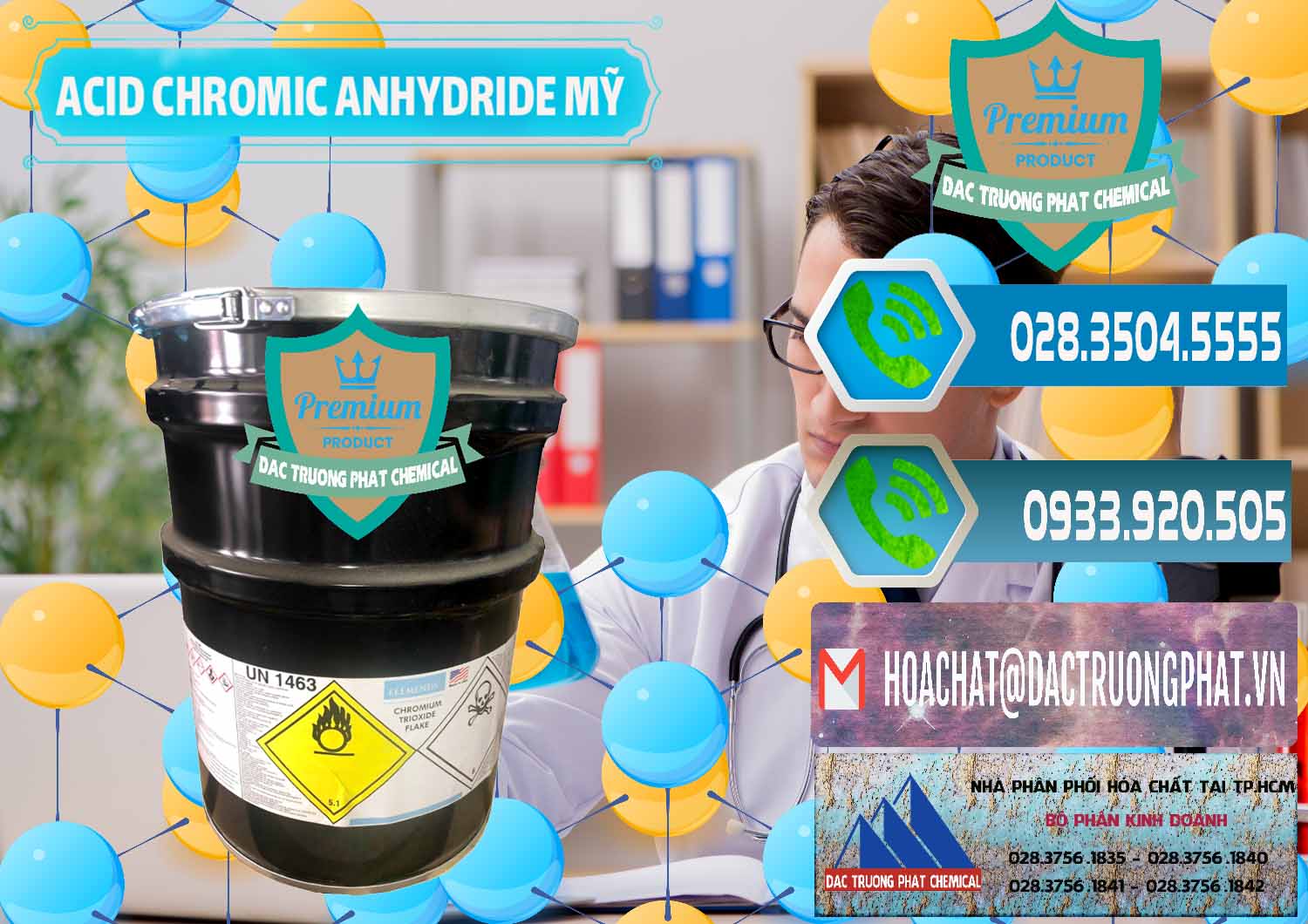 Đơn vị chuyên bán và cung cấp Acid Chromic Anhydride - Cromic CRO3 USA Mỹ - 0364 - Đơn vị bán _ cung cấp hóa chất tại TP.HCM - congtyhoachat.net