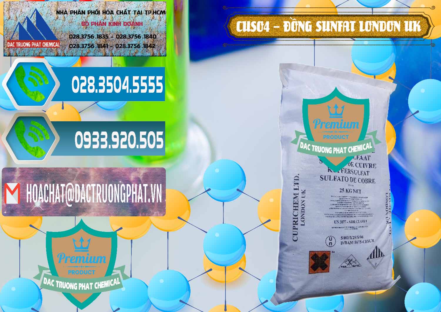 Nơi cung cấp - bán CuSO4 – Đồng Sunfat Anh Uk Kingdoms - 0478 - Bán ( cung cấp ) hóa chất tại TP.HCM - congtyhoachat.net