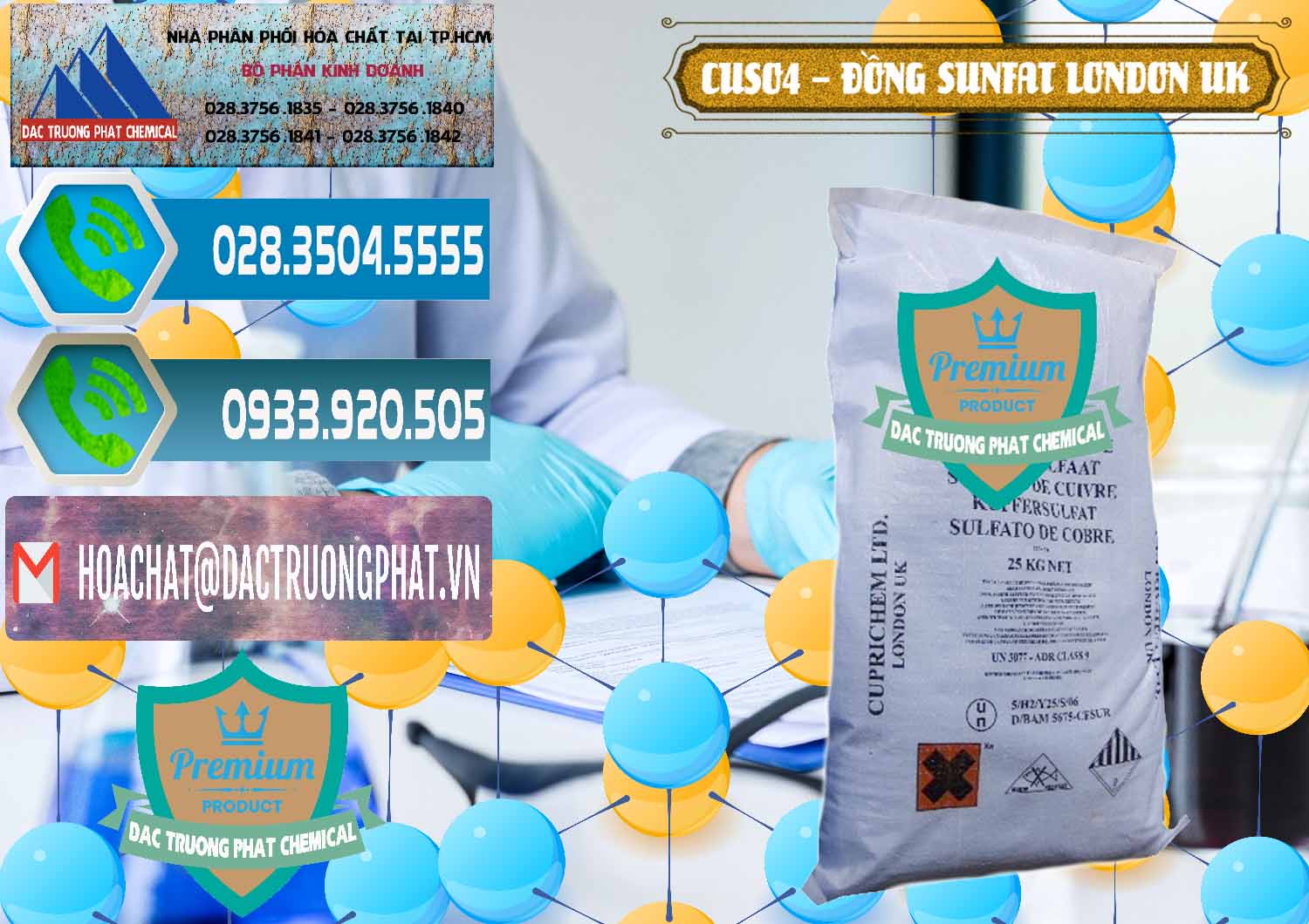 Cty chuyên phân phối _ bán CuSO4 – Đồng Sunfat Anh Uk Kingdoms - 0478 - Nhà cung cấp và phân phối hóa chất tại TP.HCM - congtyhoachat.net