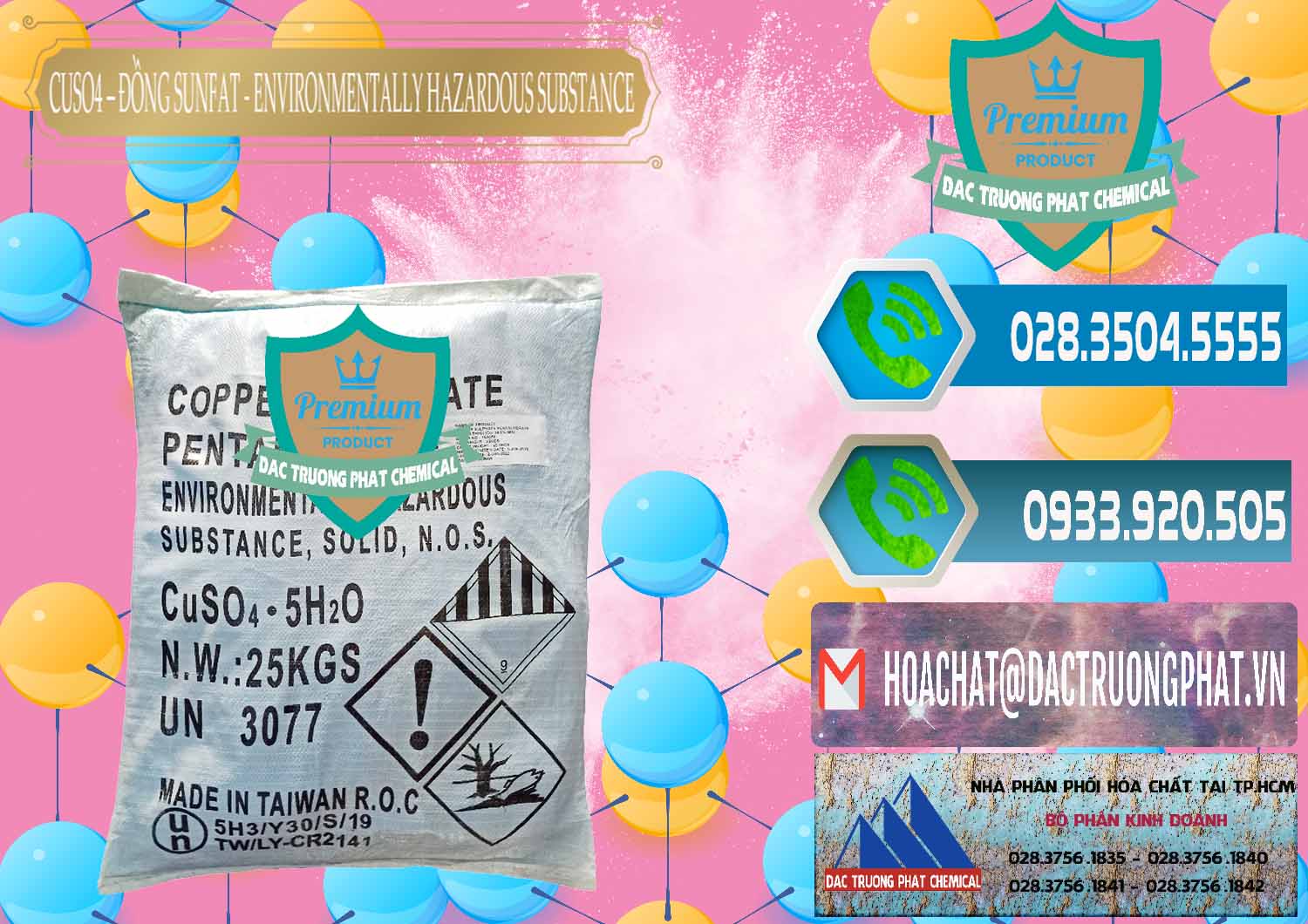 Cty cung ứng - bán CuSO4 – Đồng Sunfat Đài Loan Taiwan - 0059 - Đơn vị cung cấp ( phân phối ) hóa chất tại TP.HCM - congtyhoachat.net