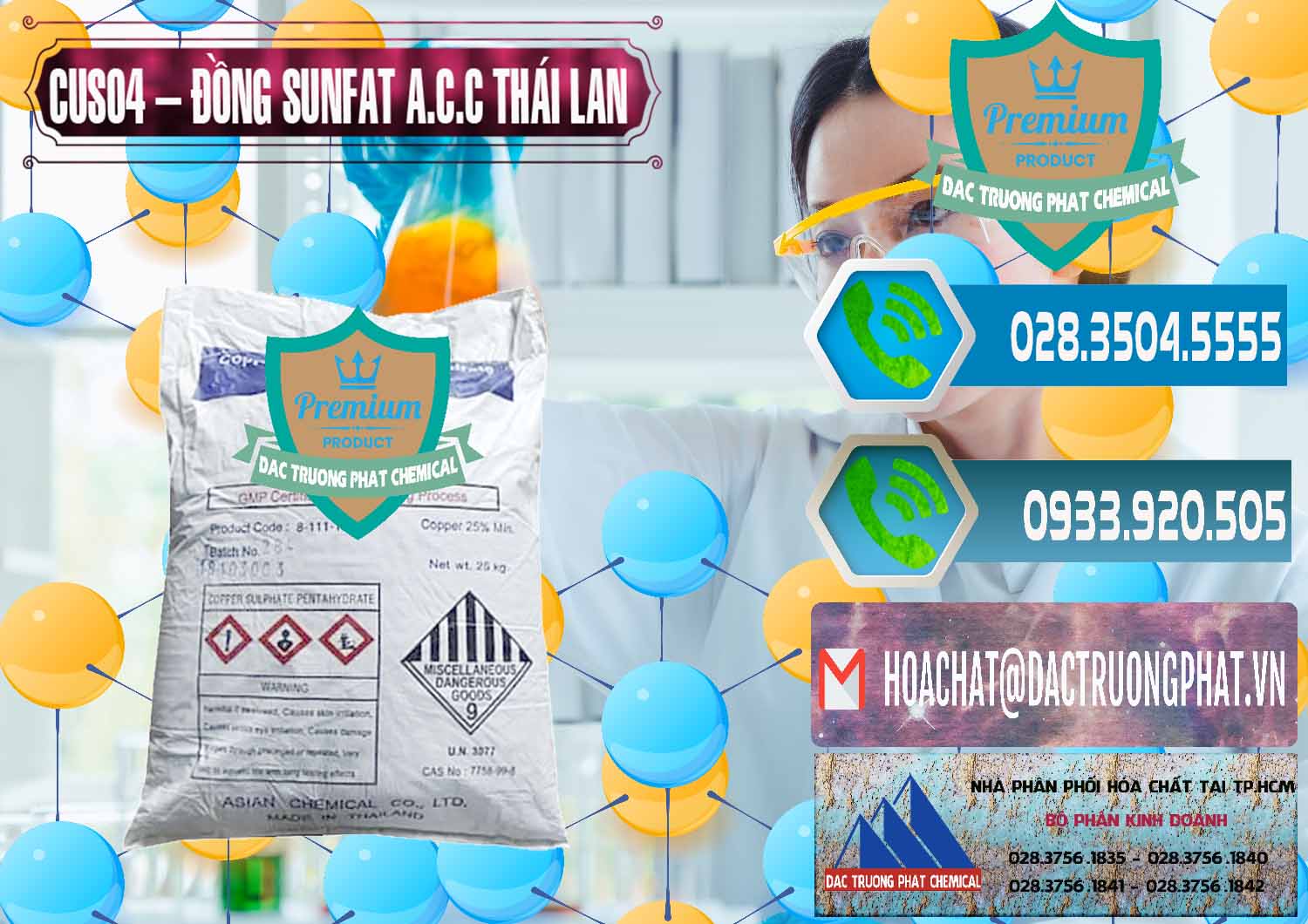 Cty chuyên bán & cung cấp CuSO4 – Đồng Sunfat A.C.C Thái Lan - 0249 - Cung cấp & nhập khẩu hóa chất tại TP.HCM - congtyhoachat.net