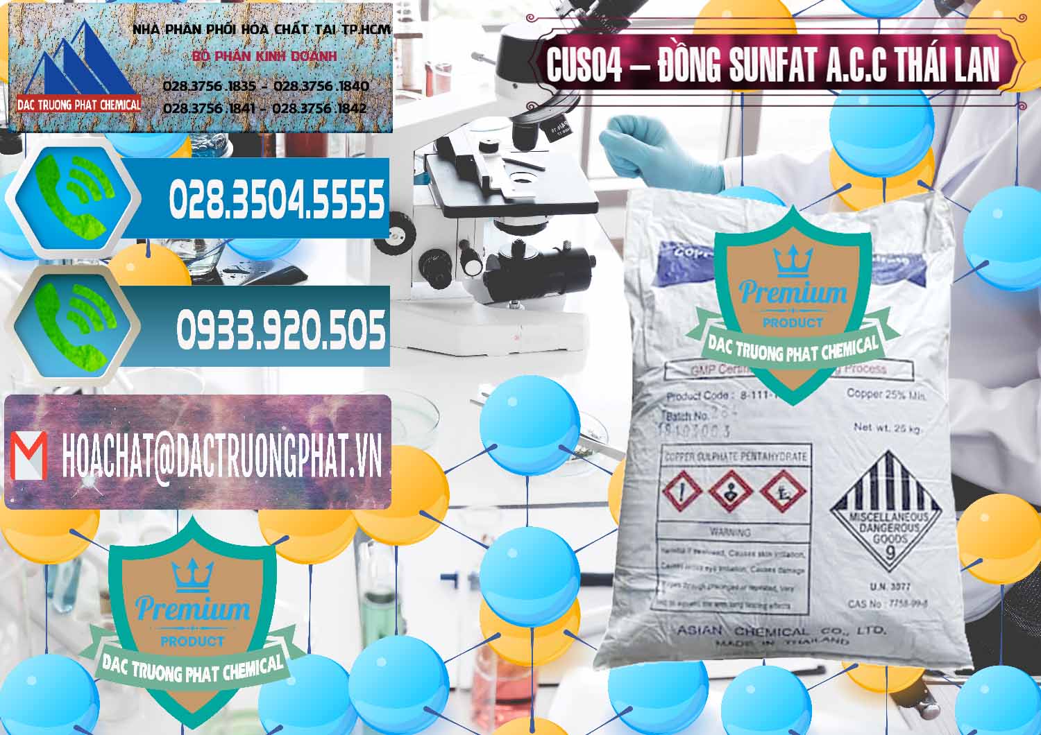 Cty chuyên nhập khẩu _ bán CuSO4 – Đồng Sunfat A.C.C Thái Lan - 0249 - Nhà cung cấp ( nhập khẩu ) hóa chất tại TP.HCM - congtyhoachat.net