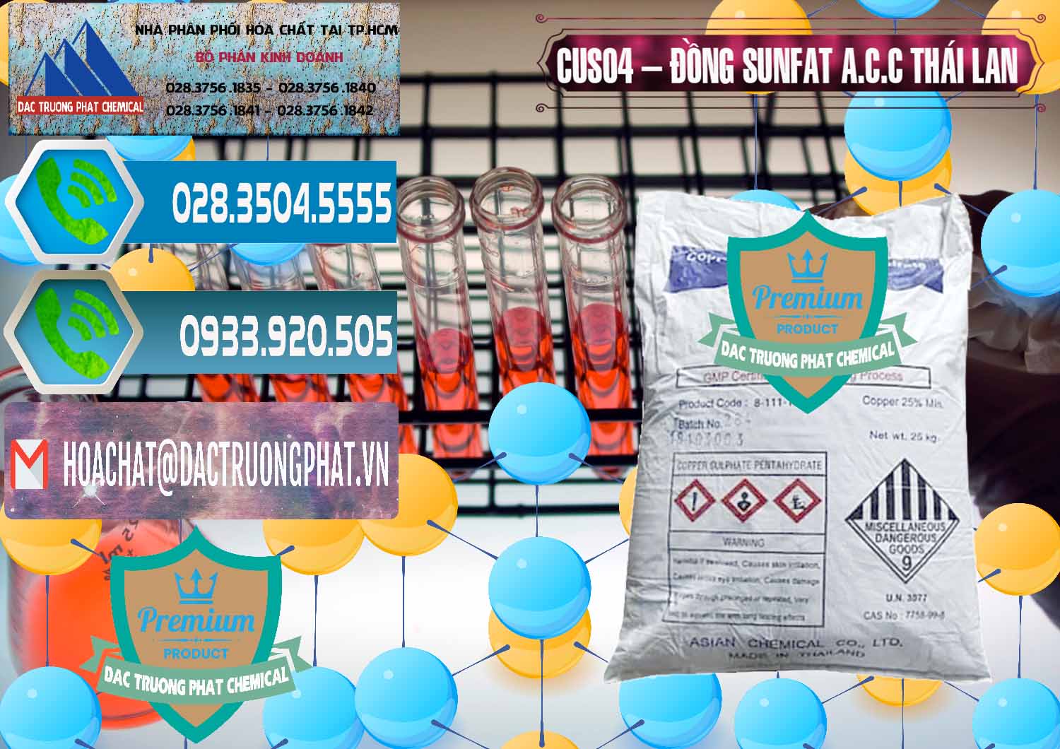 Đơn vị chuyên bán - phân phối CuSO4 – Đồng Sunfat A.C.C Thái Lan - 0249 - Cty nhập khẩu và cung cấp hóa chất tại TP.HCM - congtyhoachat.net