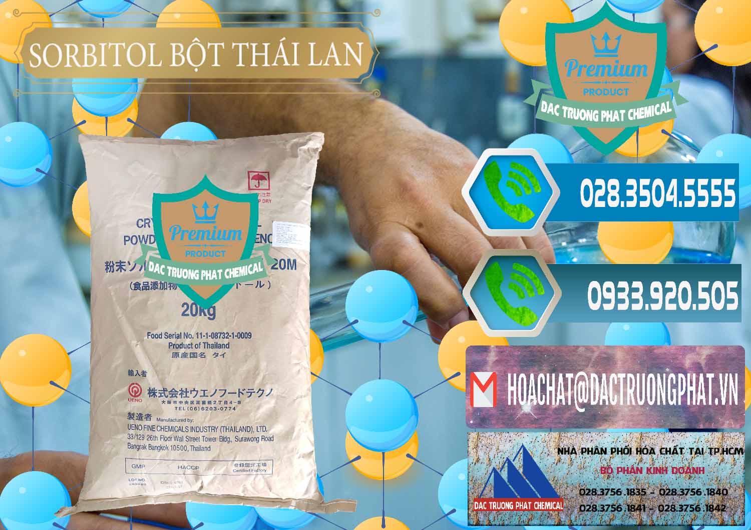 Cty chuyên cung cấp và bán D-Sorbitol Bột - C6H14O6 Food Grade Thái Lan Thailand - 0322 - Chuyên kinh doanh và phân phối hóa chất tại TP.HCM - congtyhoachat.net