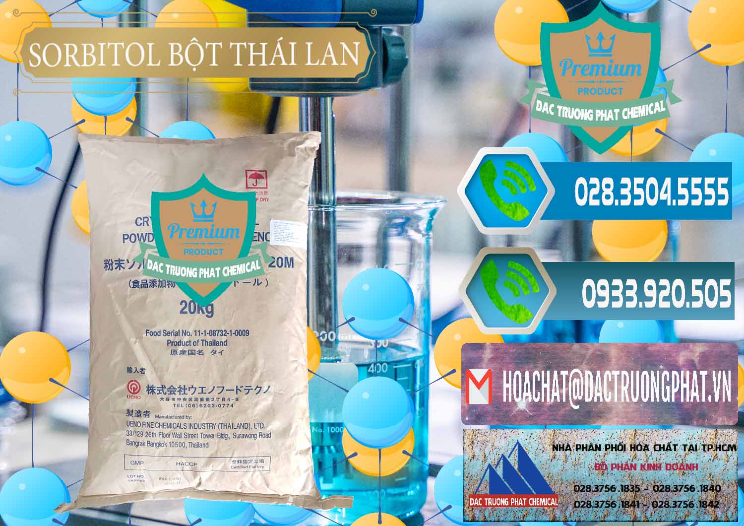 Kinh doanh ( bán ) D-Sorbitol Bột - C6H14O6 Food Grade Thái Lan Thailand - 0322 - Công ty phân phối - cung cấp hóa chất tại TP.HCM - congtyhoachat.net