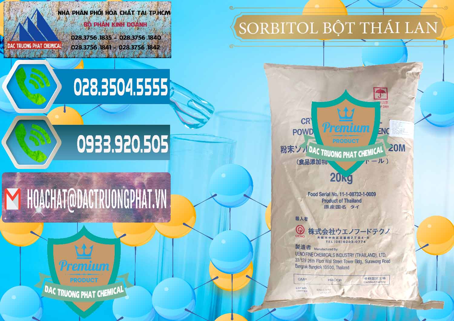 Công ty nhập khẩu và bán D-Sorbitol Bột - C6H14O6 Food Grade Thái Lan Thailand - 0322 - Nhà phân phối & nhập khẩu hóa chất tại TP.HCM - congtyhoachat.net