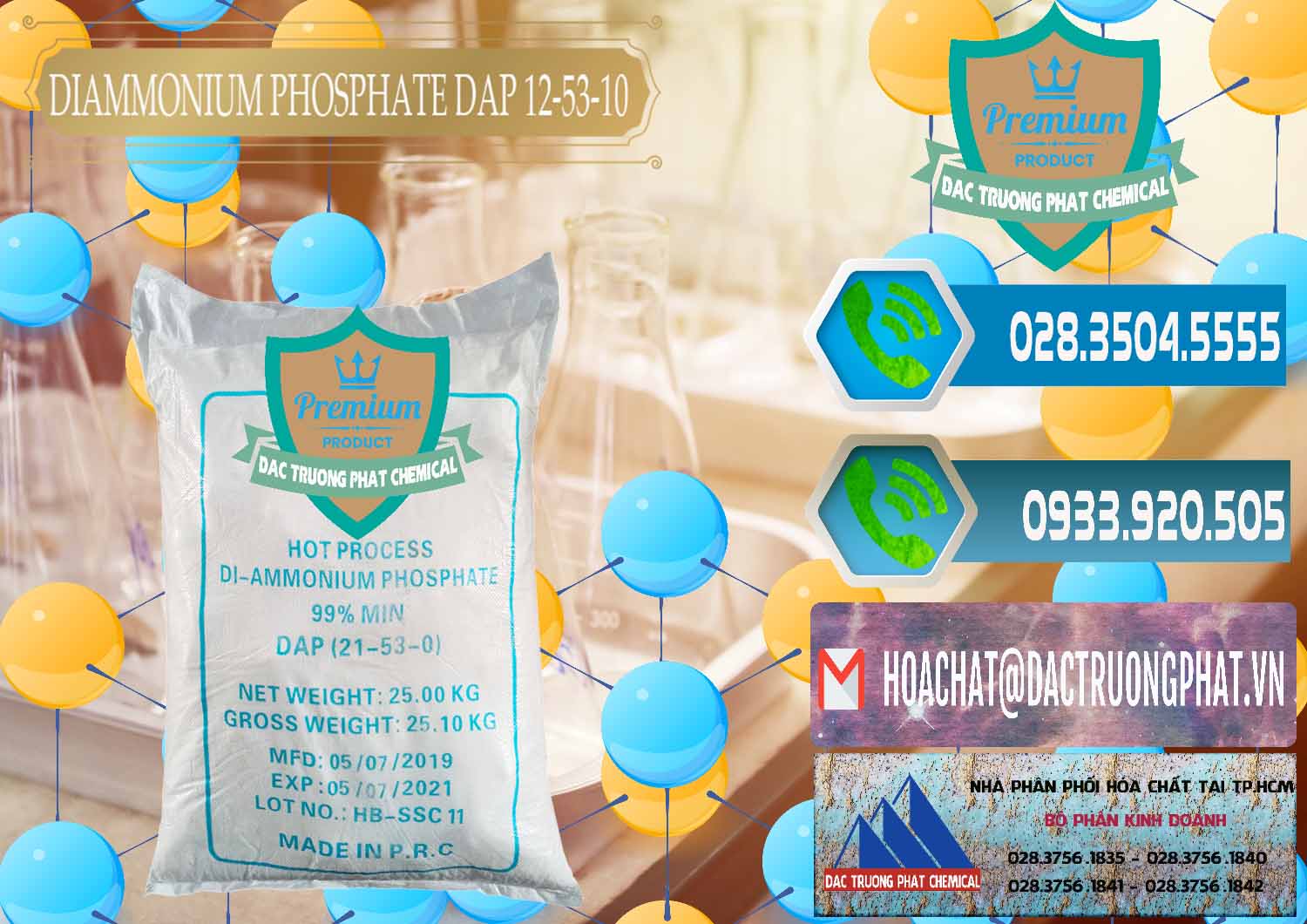 Cty chuyên bán - cung cấp DAP - Diammonium Phosphate Trung Quốc China - 0319 - Nhà phân phối ( cung ứng ) hóa chất tại TP.HCM - congtyhoachat.net