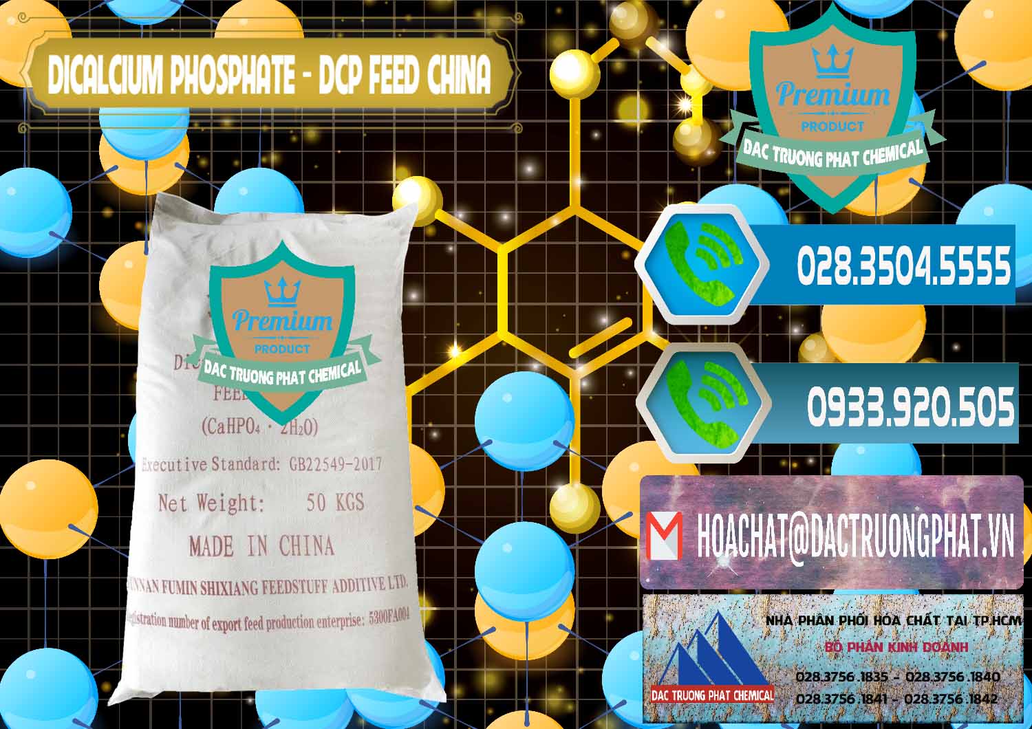 Bán - cung cấp Dicalcium Phosphate - DCP Feed Grade Trung Quốc China - 0296 - Cty phân phối & cung ứng hóa chất tại TP.HCM - congtyhoachat.net
