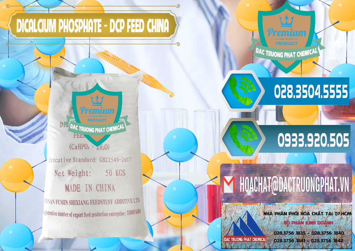 Cty cung cấp - bán Dicalcium Phosphate - DCP Feed Grade Trung Quốc China - 0296 - Đơn vị cung cấp & nhập khẩu hóa chất tại TP.HCM - congtyhoachat.net