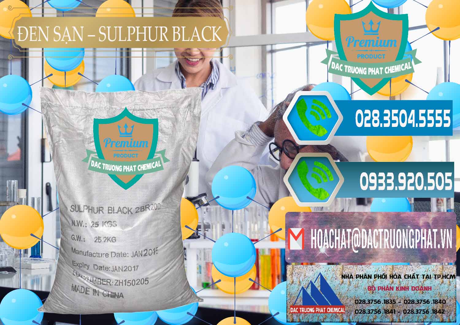 Cung ứng - bán Đen Sạn – Sulphur Black Trung Quốc China - 0062 - Đơn vị bán và cung cấp hóa chất tại TP.HCM - congtyhoachat.net