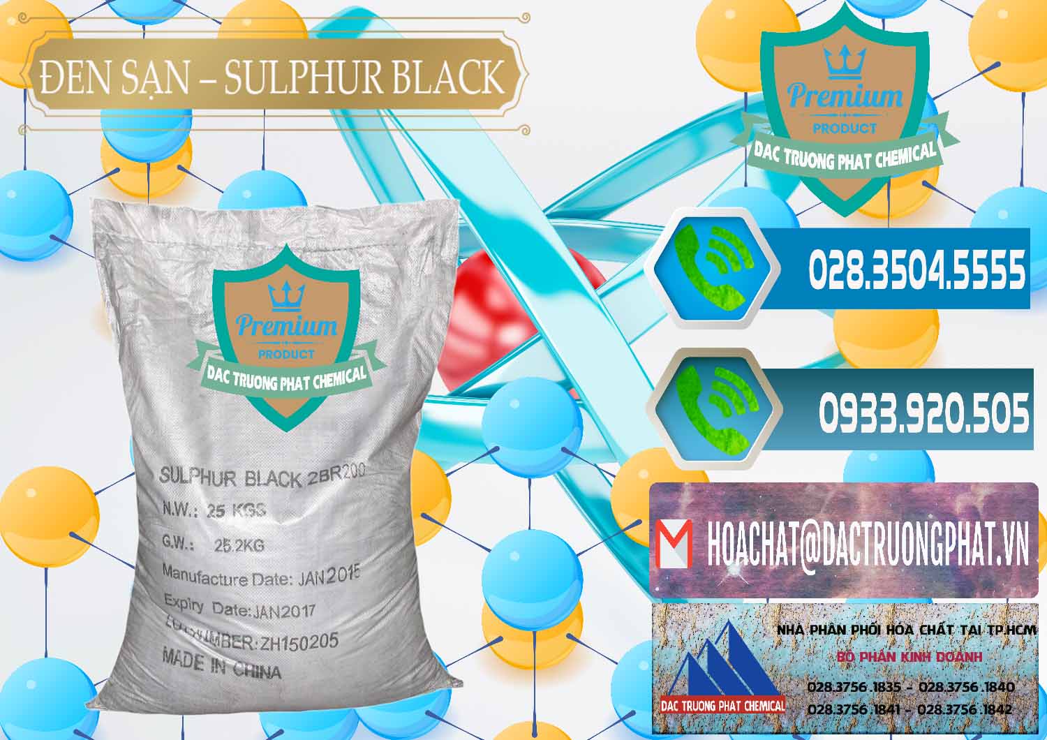 Cty chuyên kinh doanh - bán Đen Sạn – Sulphur Black Trung Quốc China - 0062 - Nơi chuyên kinh doanh ( cung cấp ) hóa chất tại TP.HCM - congtyhoachat.net