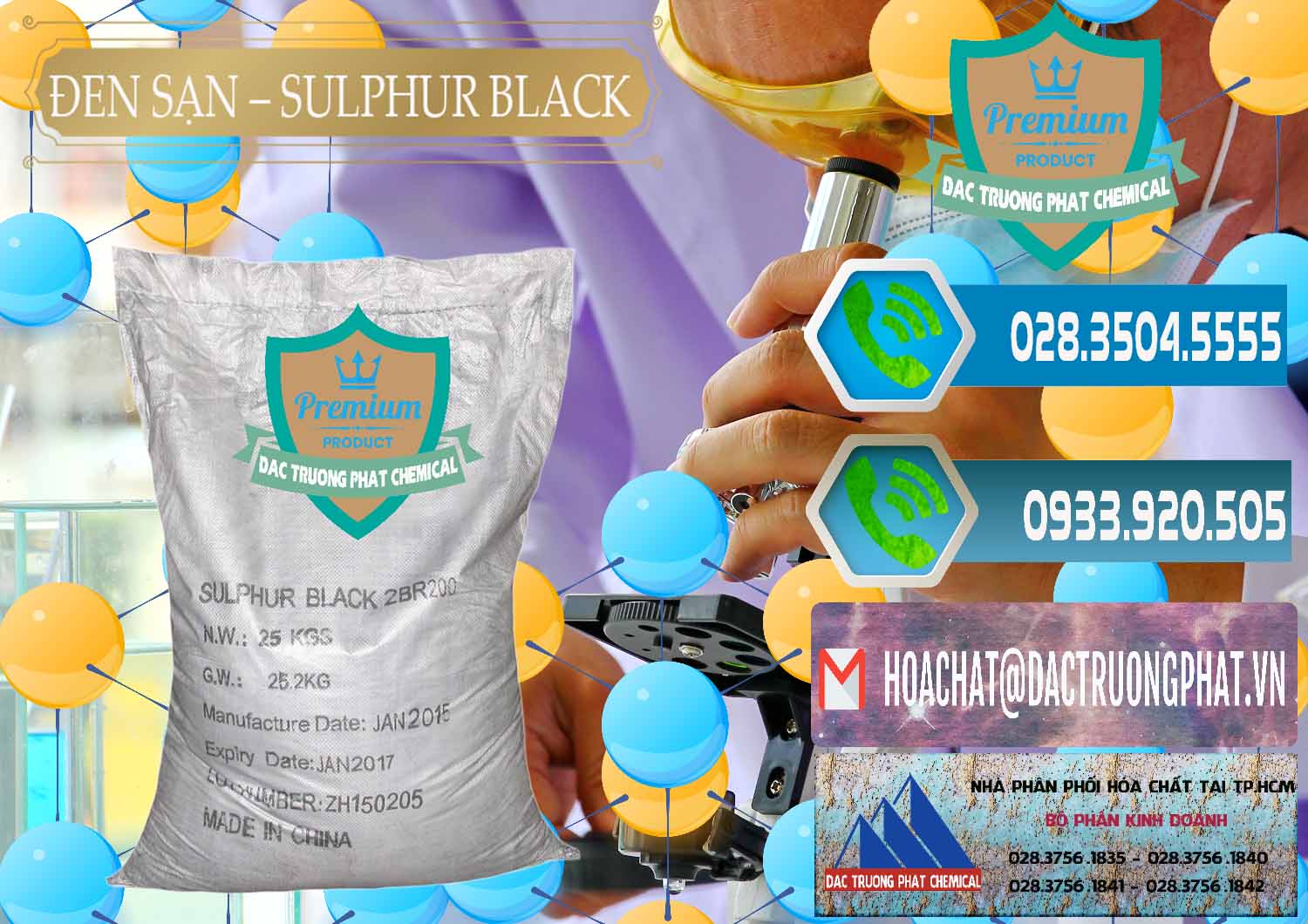 Nơi chuyên nhập khẩu ( bán ) Đen Sạn – Sulphur Black Trung Quốc China - 0062 - Cty cung ứng _ phân phối hóa chất tại TP.HCM - congtyhoachat.net