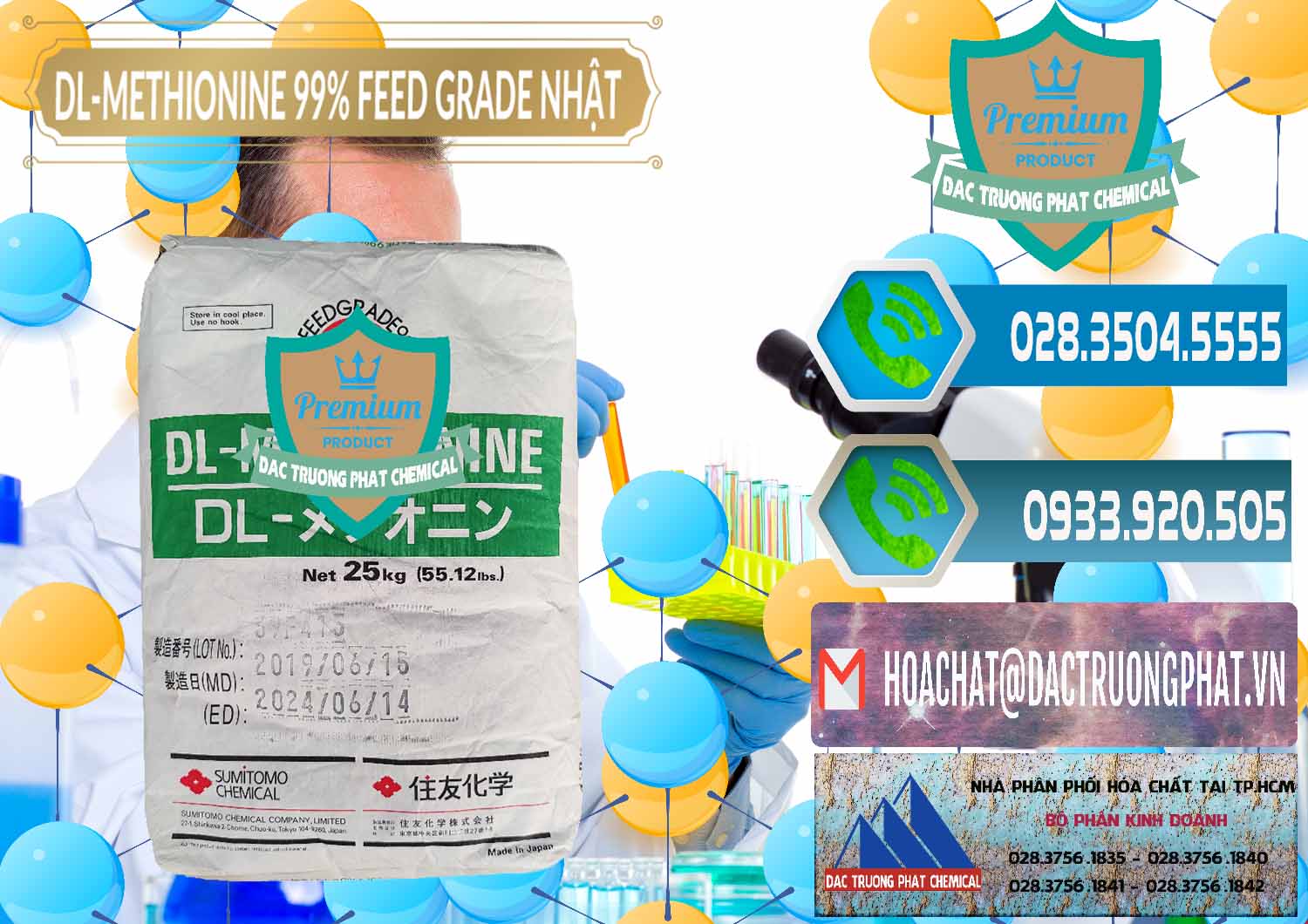 Công ty chuyên kinh doanh và bán DL-Methionine - C5H11NO2S Feed Grade Sumitomo Nhật Bản Japan - 0313 - Nơi chuyên phân phối và kinh doanh hóa chất tại TP.HCM - congtyhoachat.net