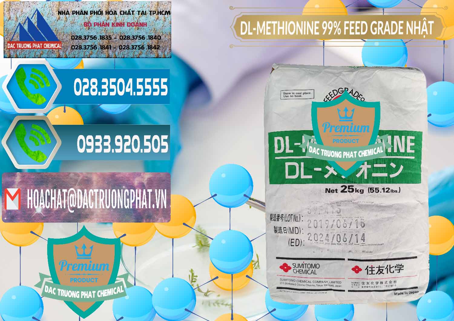Nơi kinh doanh ( bán ) DL-Methionine - C5H11NO2S Feed Grade Sumitomo Nhật Bản Japan - 0313 - Nơi phân phối và nhập khẩu hóa chất tại TP.HCM - congtyhoachat.net