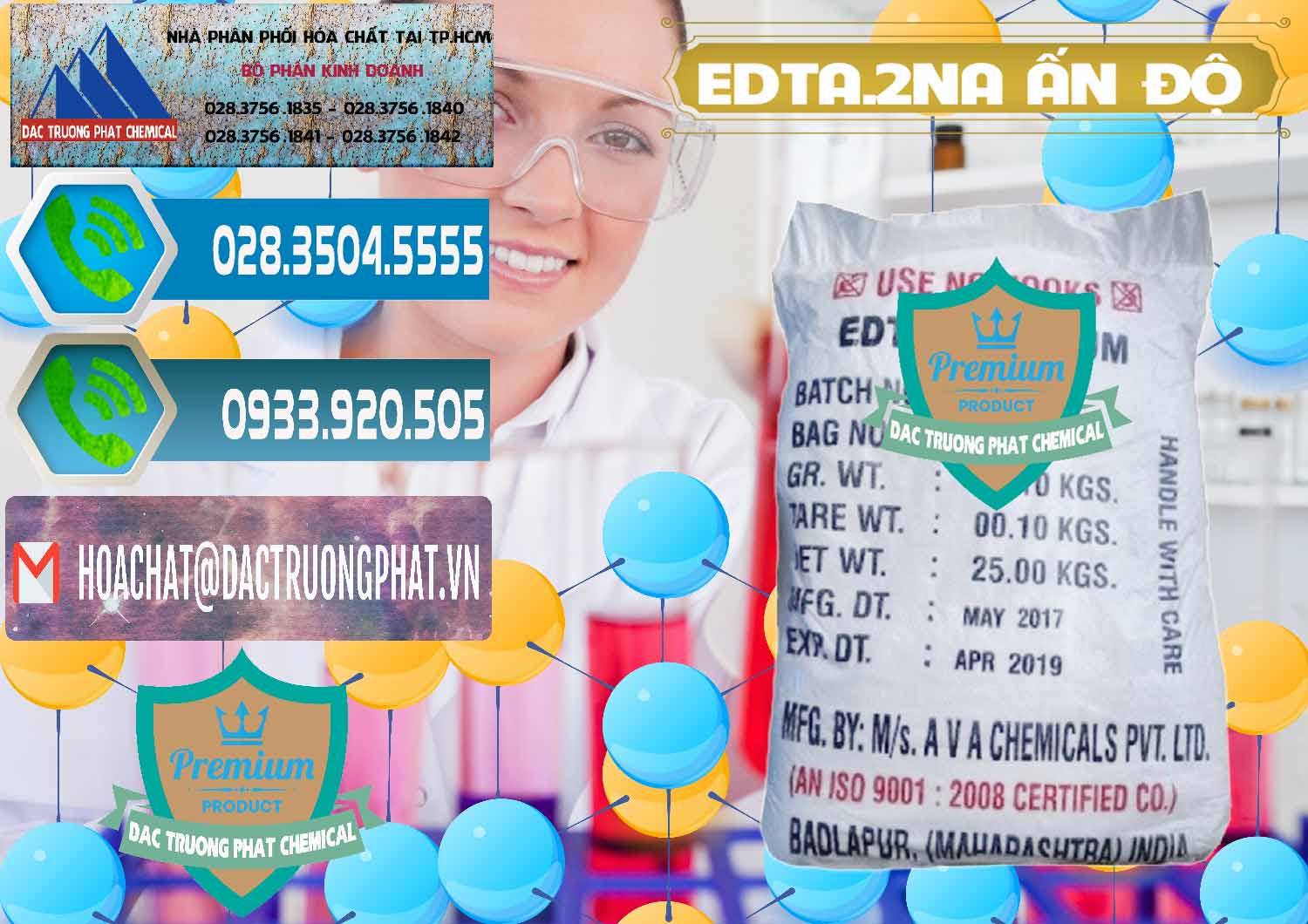 Cty bán - phân phối EDTA.2NA - Ethylendiamin Tetraacetic Ấn Độ India - 0416 - Cung cấp - phân phối hóa chất tại TP.HCM - congtyhoachat.net