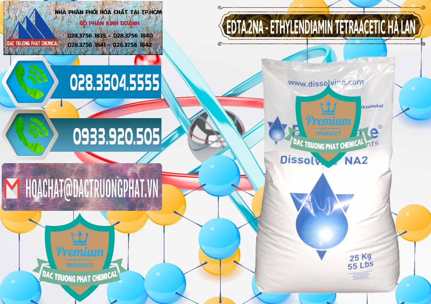 Cty phân phối ( bán ) EDTA.2NA - Ethylendiamin Tetraacetic Dissolvine Hà Lan Netherlands - 0064 - Nhà cung cấp & bán hóa chất tại TP.HCM - congtyhoachat.net