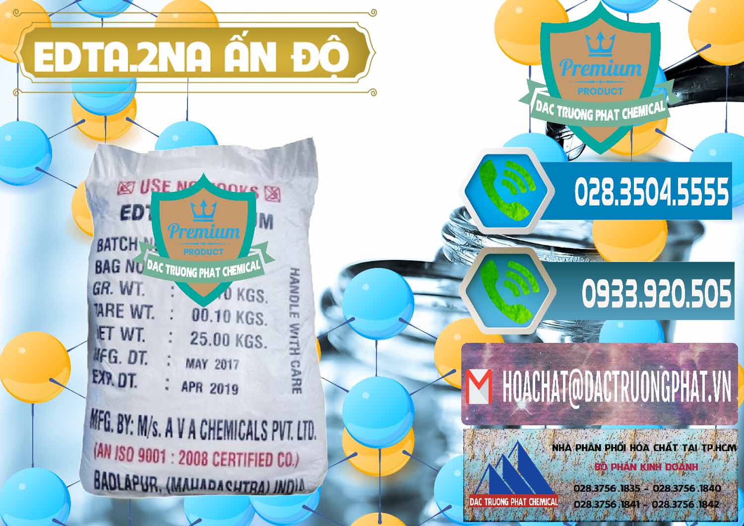 Nhà bán hàng » cung ứng Edta 2na þ Disodium Ethylen Diamin Tetraacetate Powder Ấn Độ India tại Đồng Nai Cty chuyên phân phối _ bán EDTA.2NA - Ethylendiamin Tetraacetic Ấn Độ India - 0416 - Nơi chuyên phân phối và nhập khẩu hóa chất tại TP.HCM - congtyhoachat.net