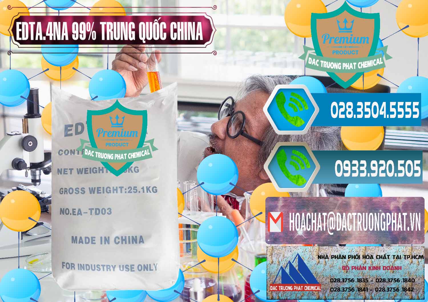Chuyên kinh doanh ( bán ) EDTA.4NA - EDTA Muối 99% Trung Quốc China - 0292 - Nơi chuyên cung cấp _ nhập khẩu hóa chất tại TP.HCM - congtyhoachat.net