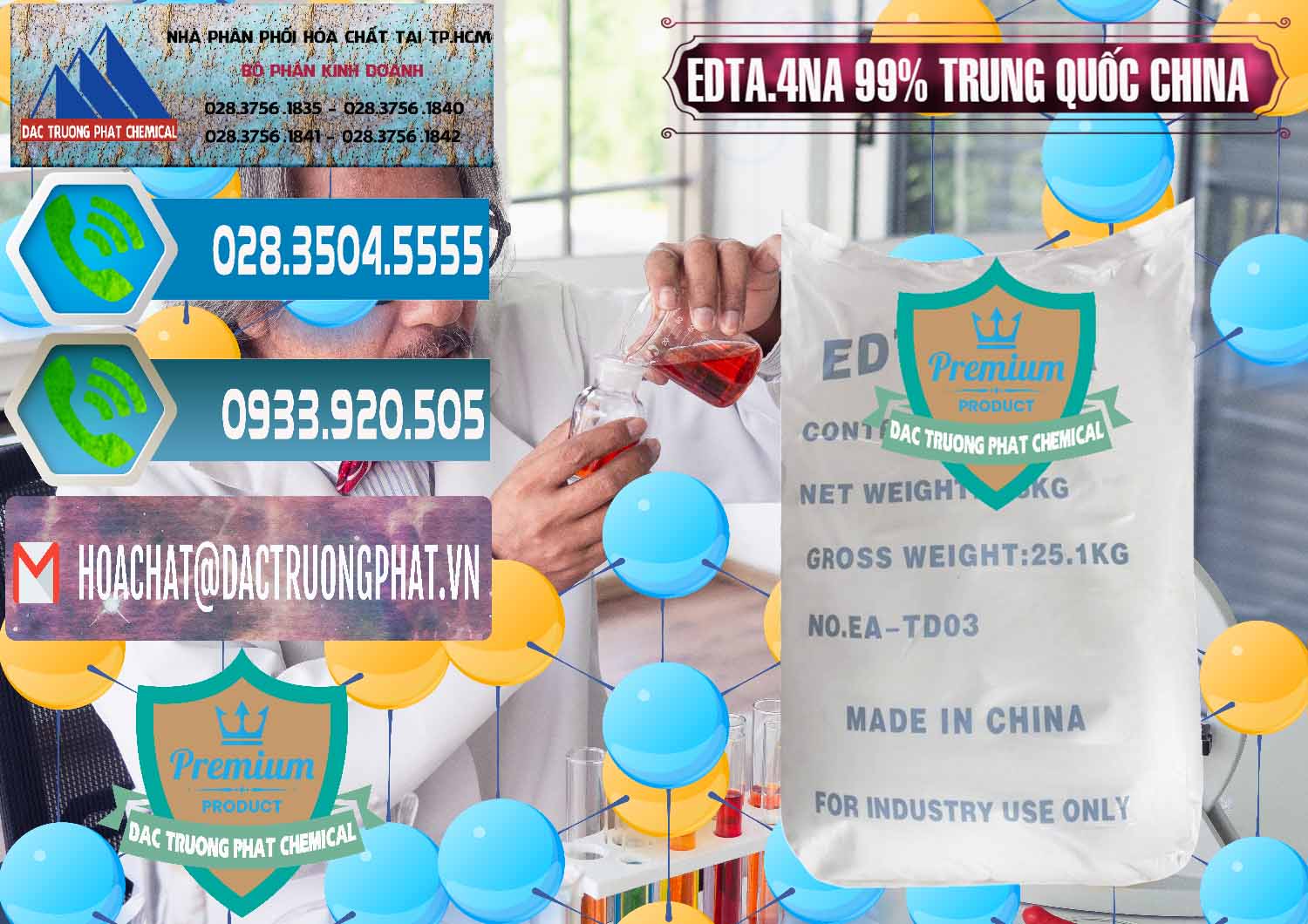 Chuyên cung ứng và bán EDTA.4NA - EDTA Muối 99% Trung Quốc China - 0292 - Công ty cung ứng & phân phối hóa chất tại TP.HCM - congtyhoachat.net