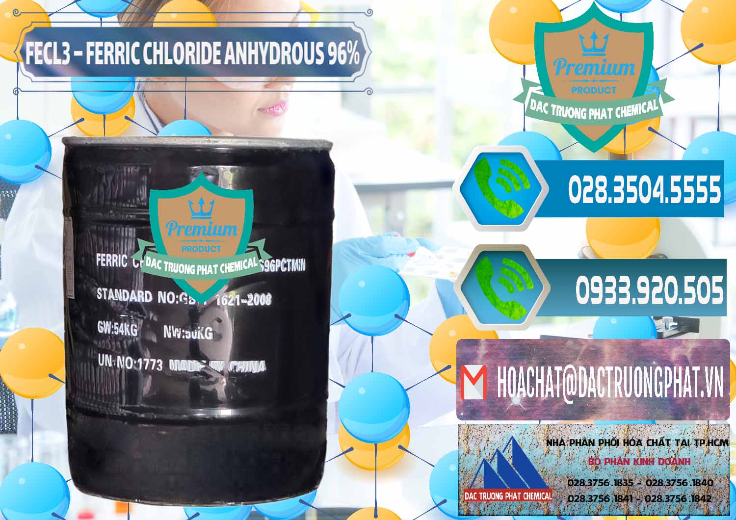 Nơi chuyên phân phối và bán FECL3 – Ferric Chloride Anhydrous 96% Trung Quốc China - 0065 - Cty cung cấp ( nhập khẩu ) hóa chất tại TP.HCM - congtyhoachat.net