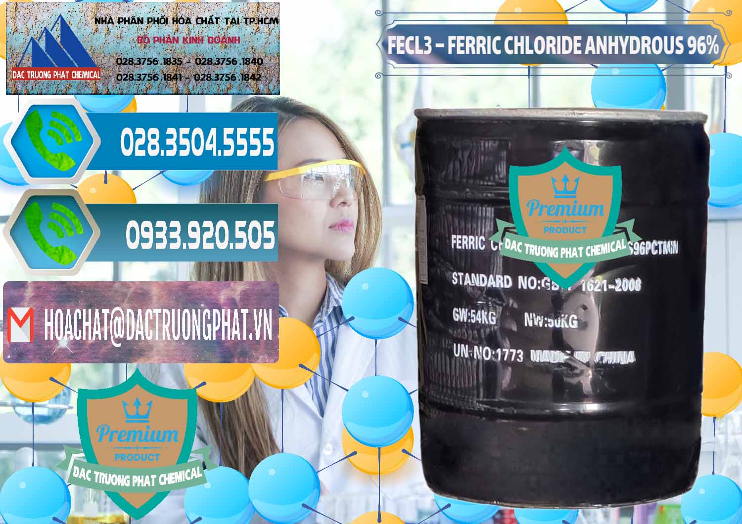 Nhà cung cấp - bán FECL3 – Ferric Chloride Anhydrous 96% Trung Quốc China - 0065 - Cty cung ứng - phân phối hóa chất tại TP.HCM - congtyhoachat.net