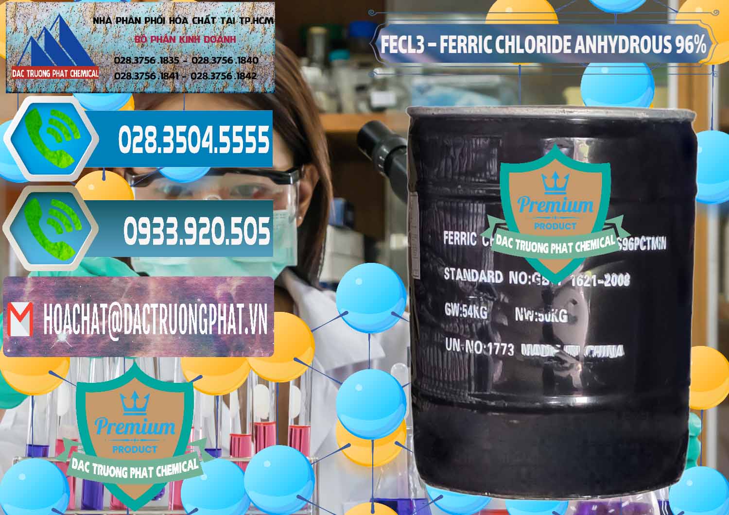 Nơi kinh doanh - bán FECL3 – Ferric Chloride Anhydrous 96% Trung Quốc China - 0065 - Nơi bán ( cung cấp ) hóa chất tại TP.HCM - congtyhoachat.net