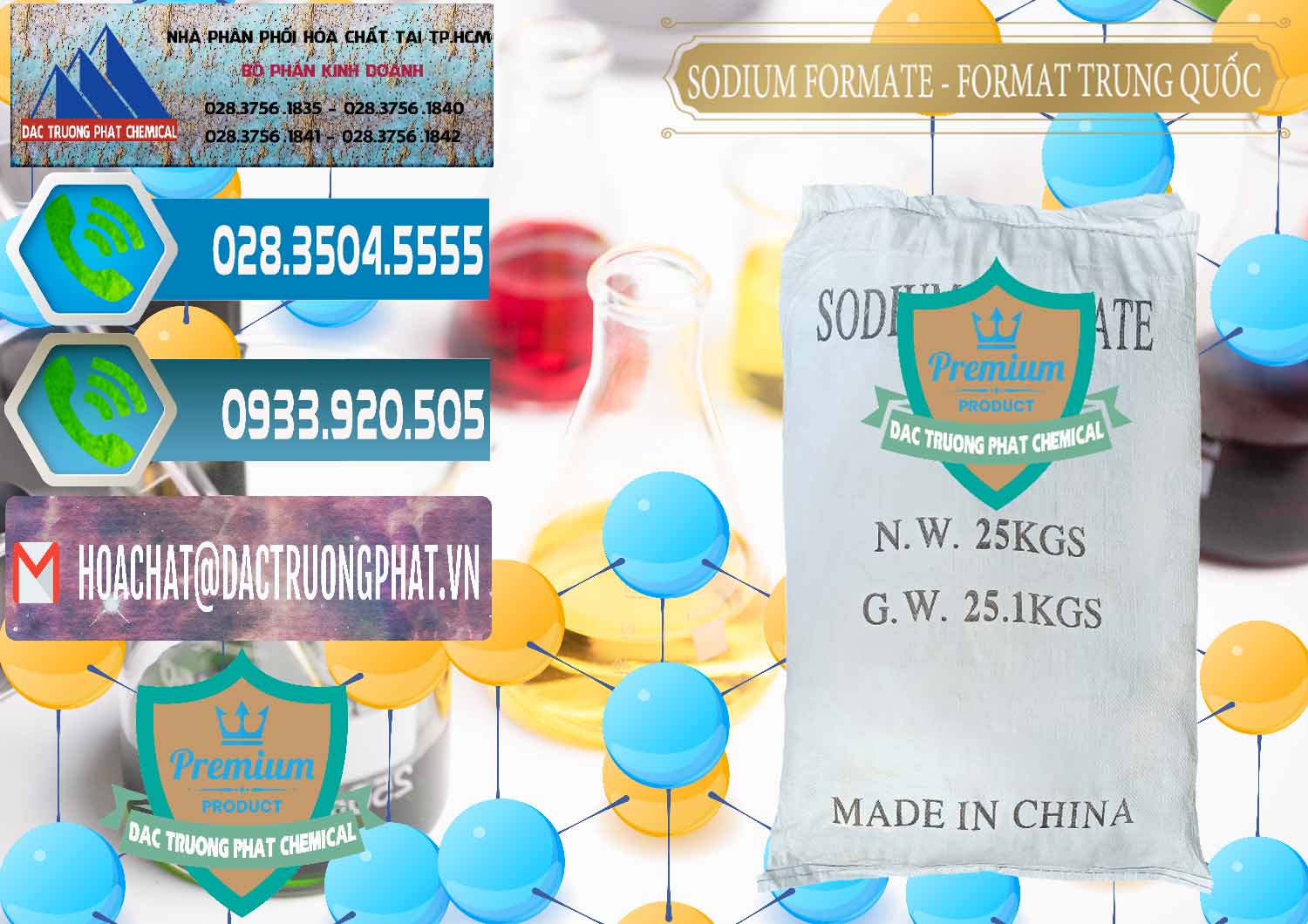 Nơi bán và cung cấp Sodium Formate - Natri Format Trung Quốc China - 0142 - Công ty chuyên kinh doanh - cung cấp hóa chất tại TP.HCM - congtyhoachat.net