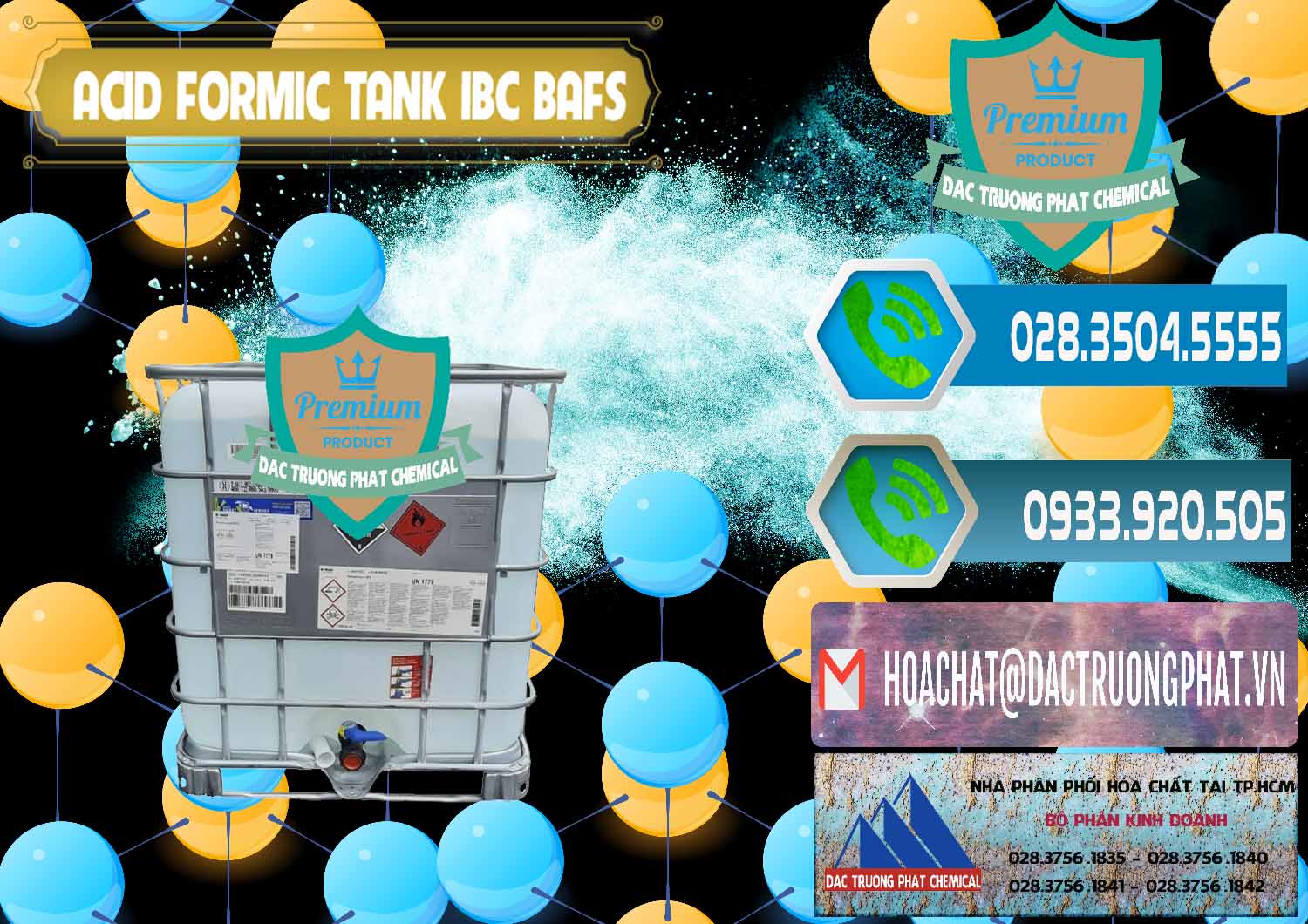 Nhà nhập khẩu _ bán Acid Formic - Axit Formic Tank - Bồn IBC BASF Đức - 0366 - Nơi chuyên cung cấp - nhập khẩu hóa chất tại TP.HCM - congtyhoachat.net
