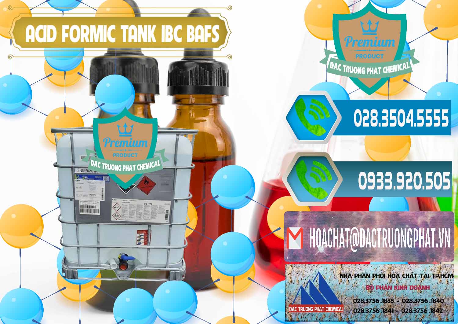 Cty bán & cung cấp Acid Formic - Axit Formic Tank - Bồn IBC BASF Đức - 0366 - Công ty cung cấp - nhập khẩu hóa chất tại TP.HCM - congtyhoachat.net
