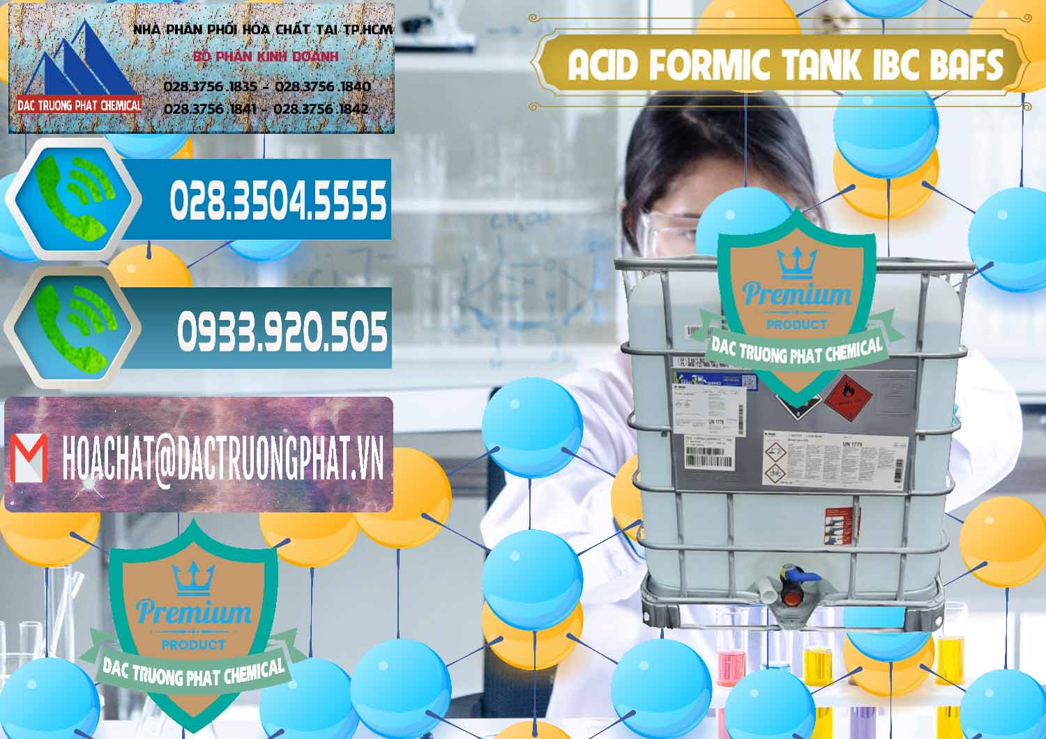 Nơi chuyên kinh doanh và bán Acid Formic - Axit Formic Tank - Bồn IBC BASF Đức - 0366 - Đơn vị cung cấp - bán hóa chất tại TP.HCM - congtyhoachat.net