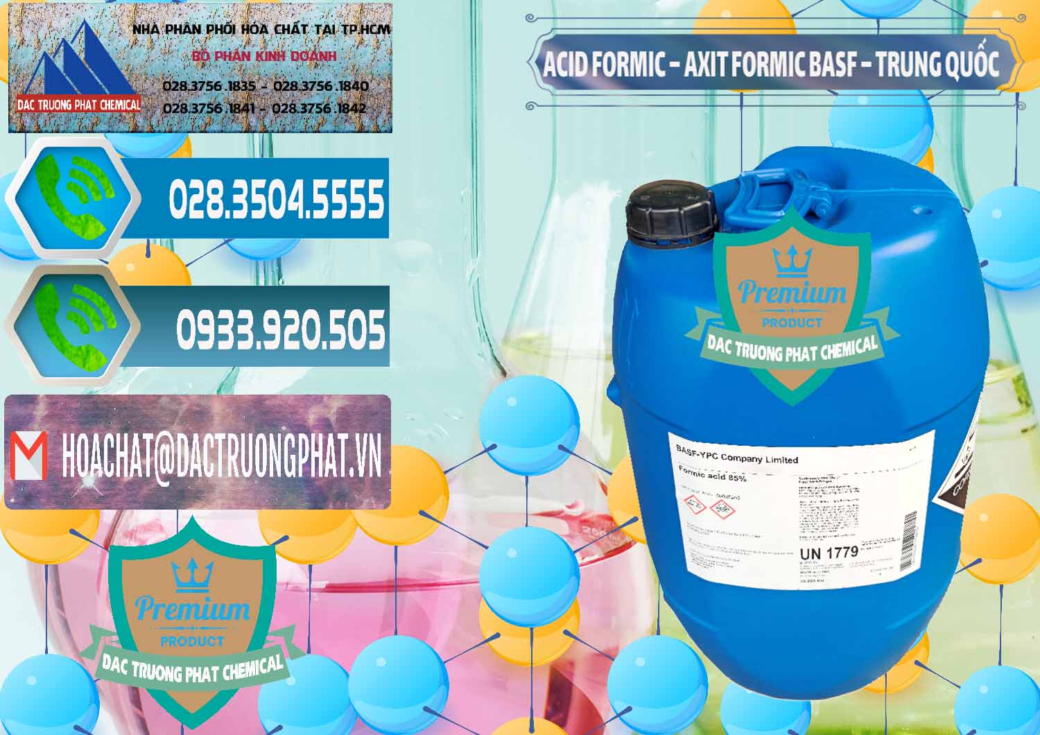 Nhà cung ứng - bán Acid Formic - Axit Formic BASF Trung Quốc China - 0025 - Chuyên kinh doanh và phân phối hóa chất tại TP.HCM - congtyhoachat.net
