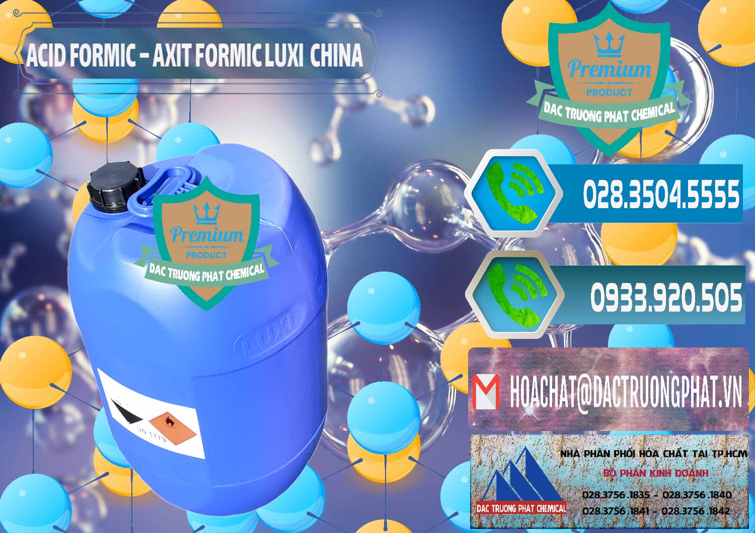 Nơi kinh doanh _ bán Acid Formic - Axit Formic Luxi Trung Quốc China - 0029 - Đơn vị bán & phân phối hóa chất tại TP.HCM - congtyhoachat.net