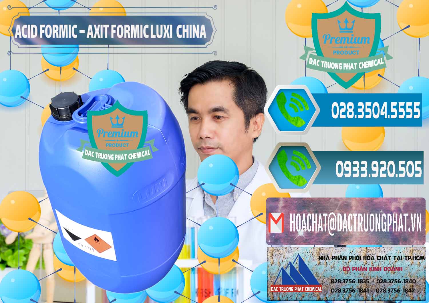 Cty chuyên kinh doanh & bán Acid Formic - Axit Formic Luxi Trung Quốc China - 0029 - Chuyên bán và cung cấp hóa chất tại TP.HCM - congtyhoachat.net