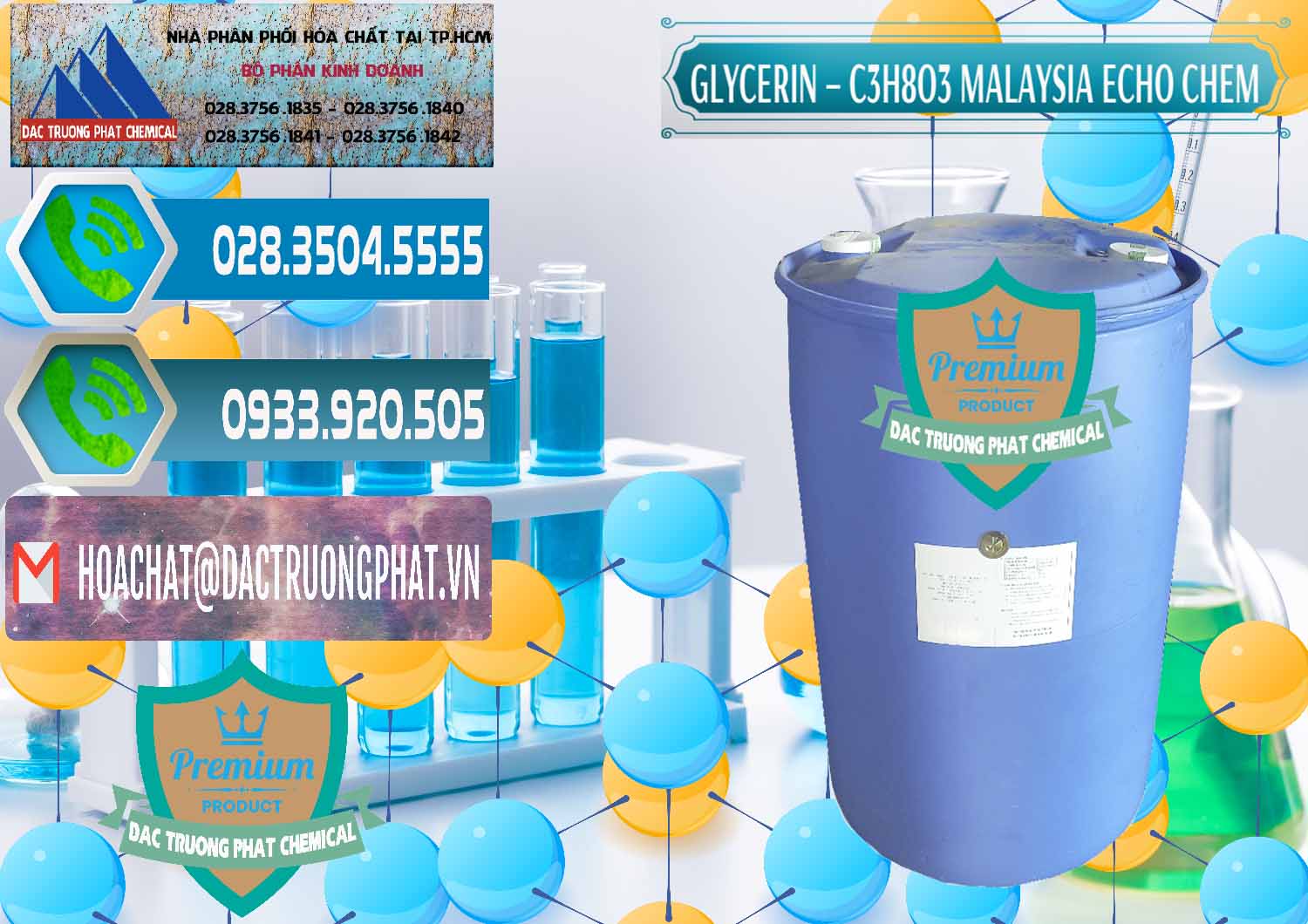 Cty cung cấp & bán Glycerin – C3H8O3 99.7% Echo Chem Malaysia - 0273 - Chuyên phân phối _ nhập khẩu hóa chất tại TP.HCM - congtyhoachat.net