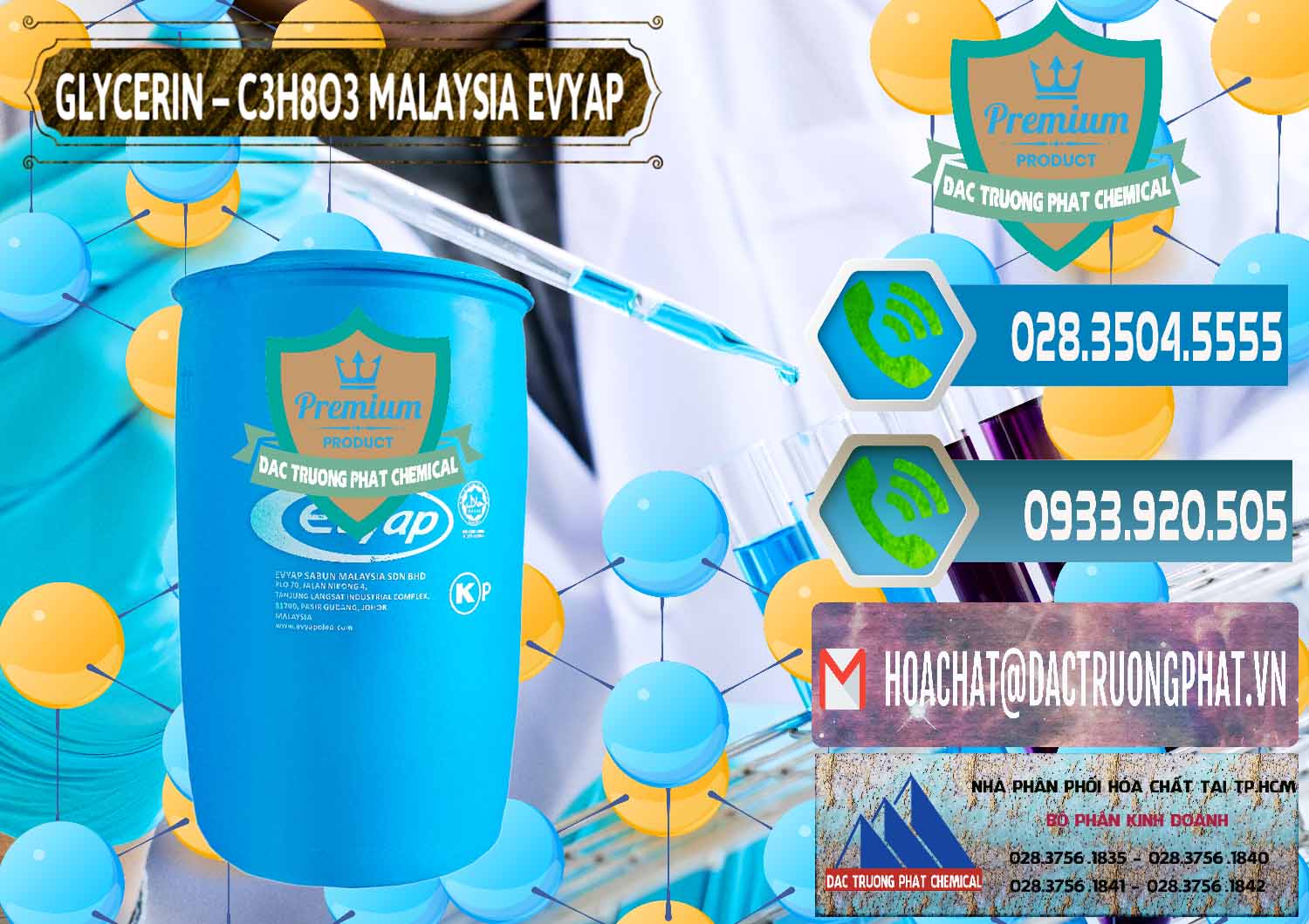 Nơi chuyên cung ứng & bán Glycerin – C3H8O3 Malaysia Evyap - 0066 - Bán & cung cấp hóa chất tại TP.HCM - congtyhoachat.net
