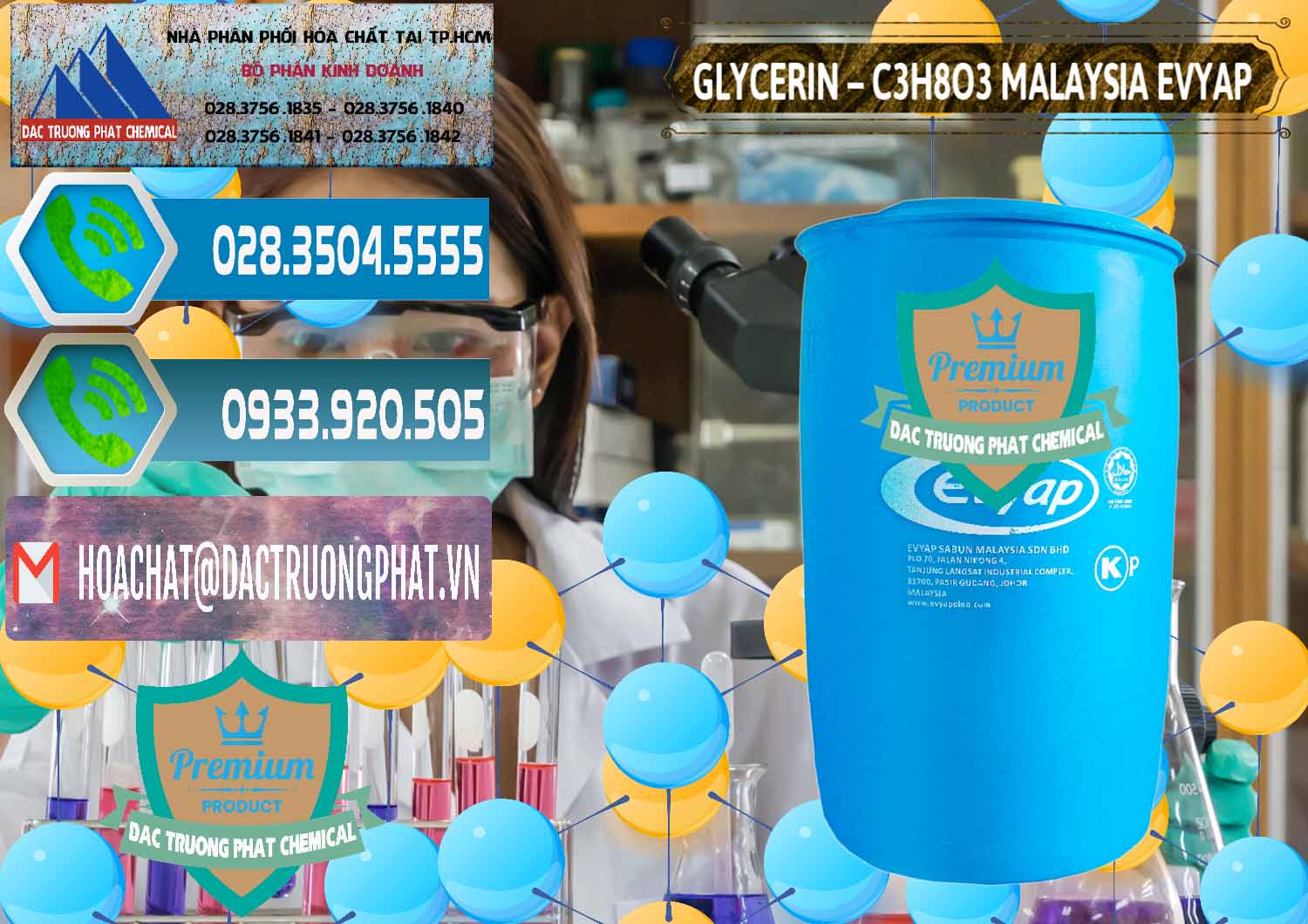 Nơi chuyên bán & cung cấp Glycerin – C3H8O3 Malaysia Evyap - 0066 - Cty chuyên cung cấp - nhập khẩu hóa chất tại TP.HCM - congtyhoachat.net