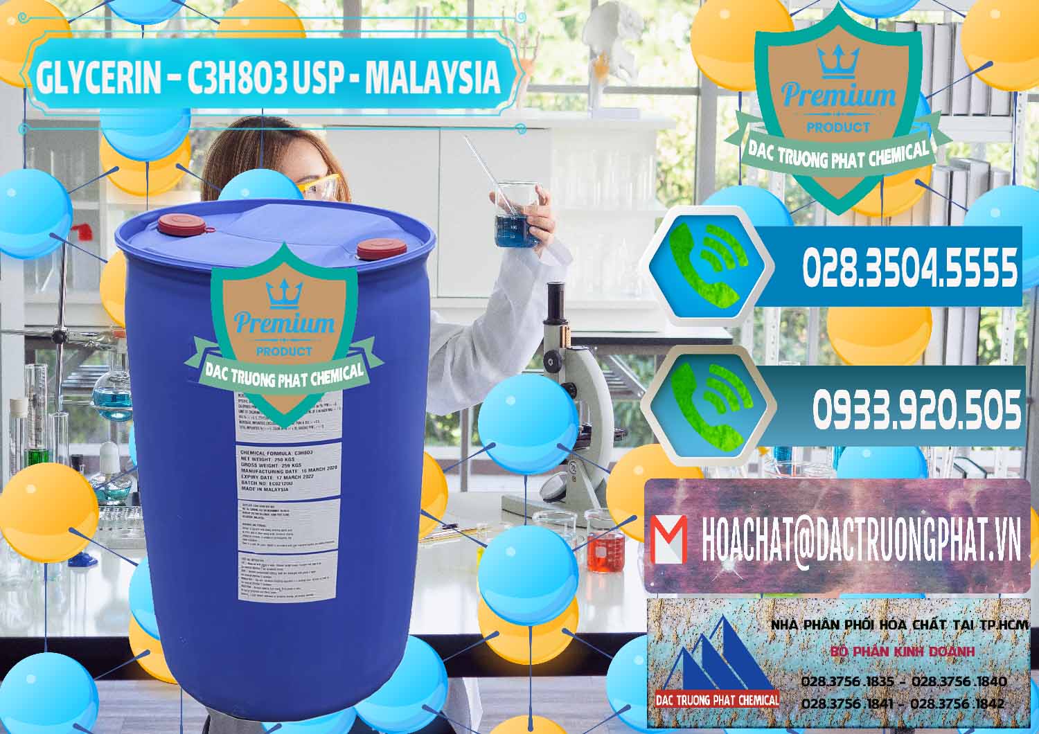 Cty cung ứng - bán Glycerin – C3H8O3 USP Malaysia - 0233 - Cty bán và phân phối hóa chất tại TP.HCM - congtyhoachat.net