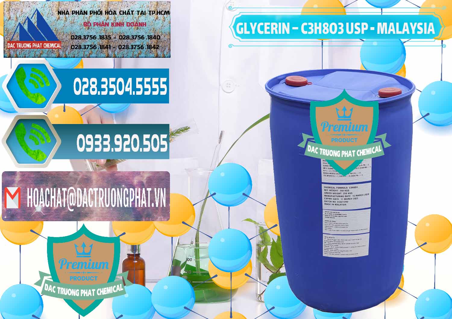 Nhà cung cấp ( bán ) Glycerin – C3H8O3 USP Malaysia - 0233 - Nơi nhập khẩu - cung cấp hóa chất tại TP.HCM - congtyhoachat.net